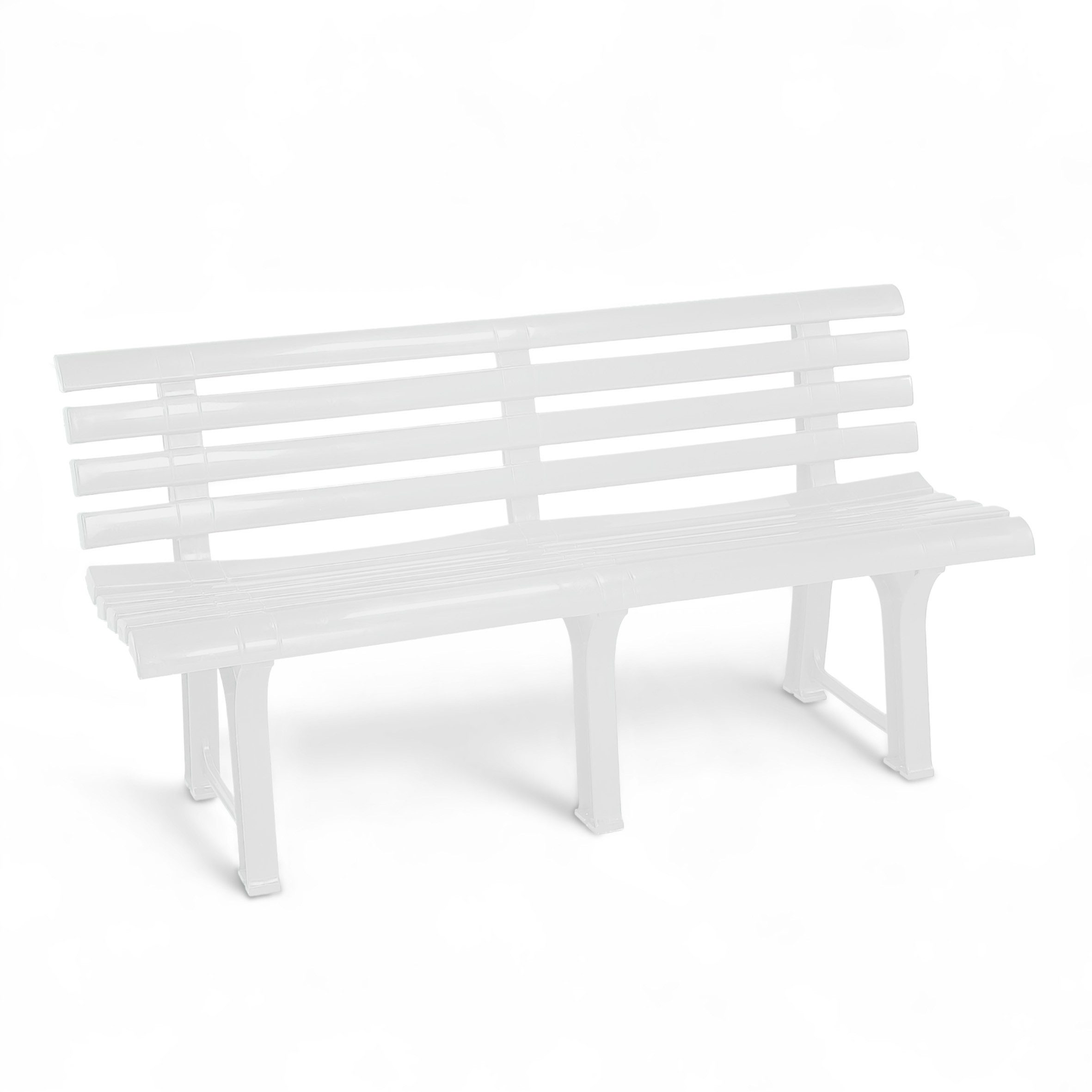 Spetebo Gartenbank Kunststoff Gartenbank 3-Sitzer 145 x 74 cm (Stück, 1-St., Anzahl), 200 kg Belastbarkeit