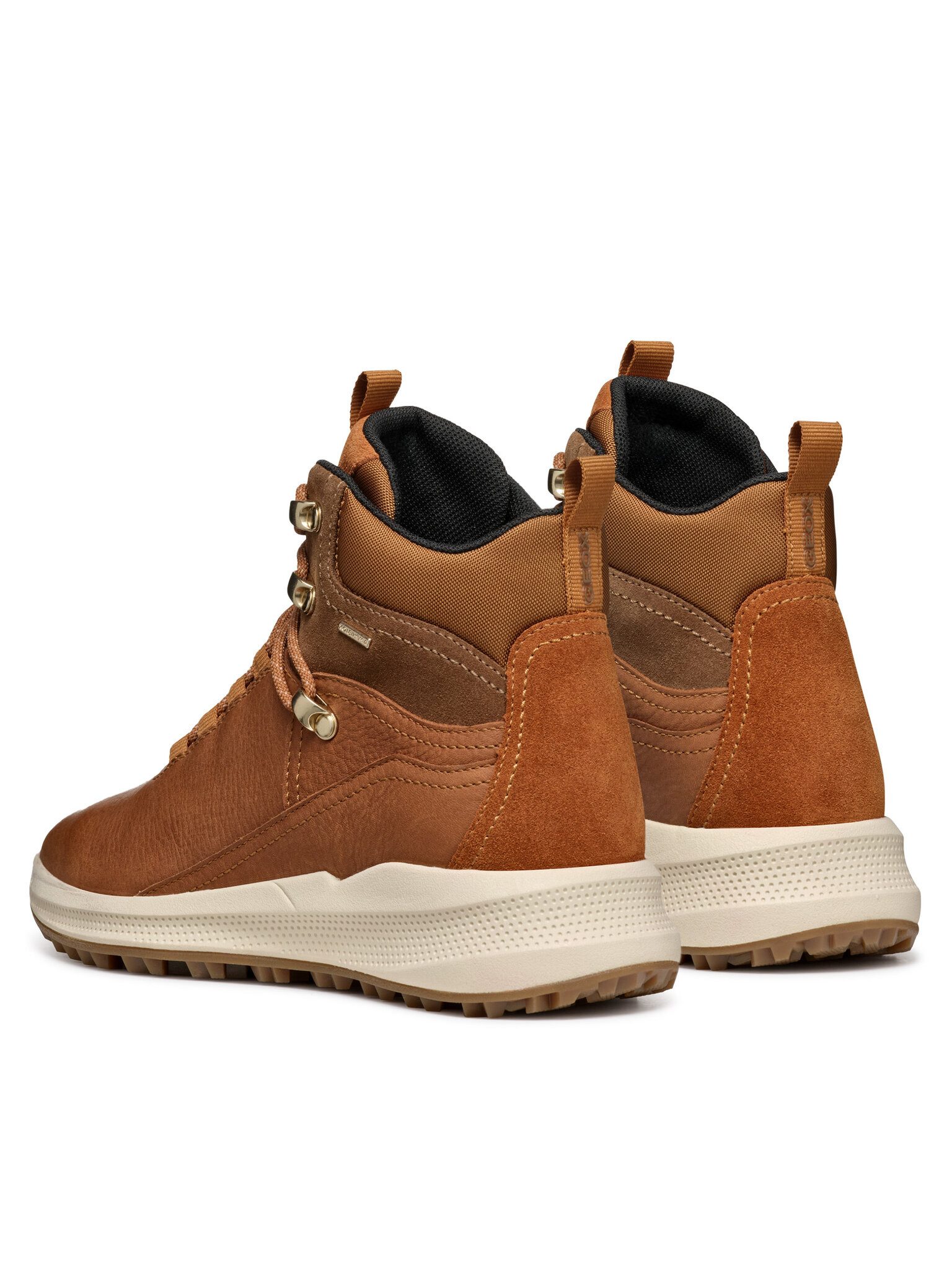 Geox Geox Schnürstiefeletten D Pg1X B Abx D46VRB 0FV22 C6001 Braun Schnürstiefel