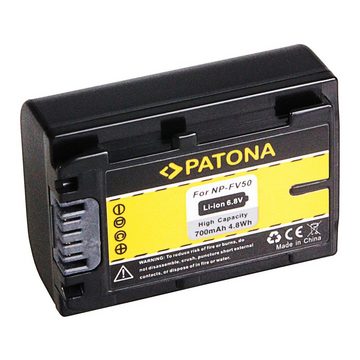 Patona 2x Akku für Sony NP-FV50 Kamera-Akku Ersatzakku Kameraakku 700 mAh (6,8 V, 2 St), HDR-CX110 HDR-CX170 NP-FV30 NP-FV100 DCR-SR88E DCR-SX83E/S