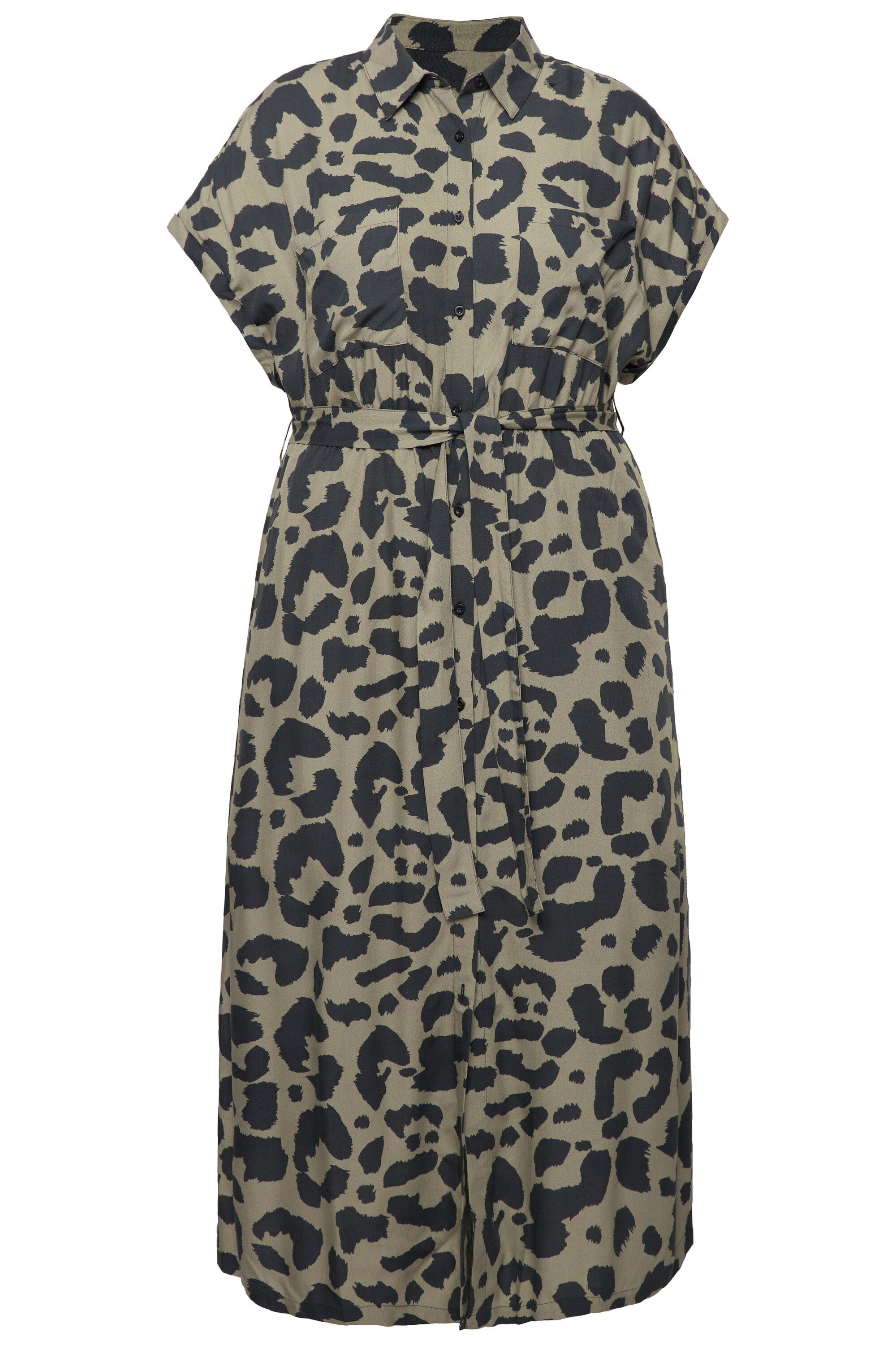 Studio Untold Jerseykleid Maxikleid oversized Leo-Print günstig online kaufen