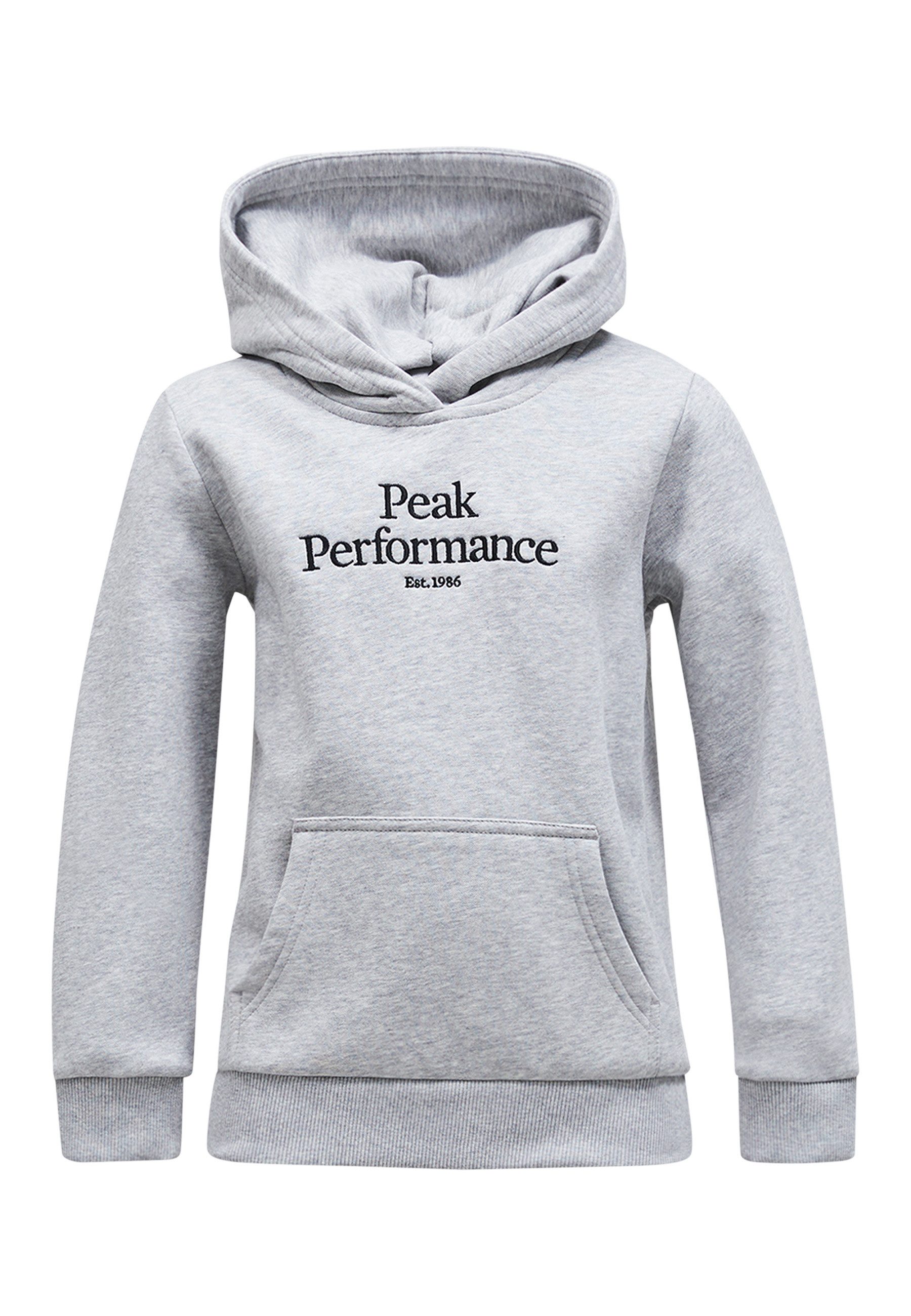 Peak Performance Kapuzensweatshirt Jr Original Hood Mel mit Kapuze