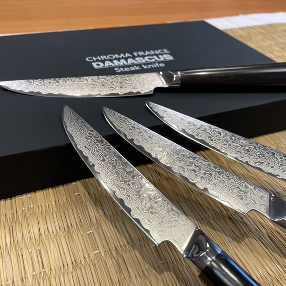 Ryoma Sakamoto Steakmesser Mit Ebenholzgriff (4 Stück), 4er Set