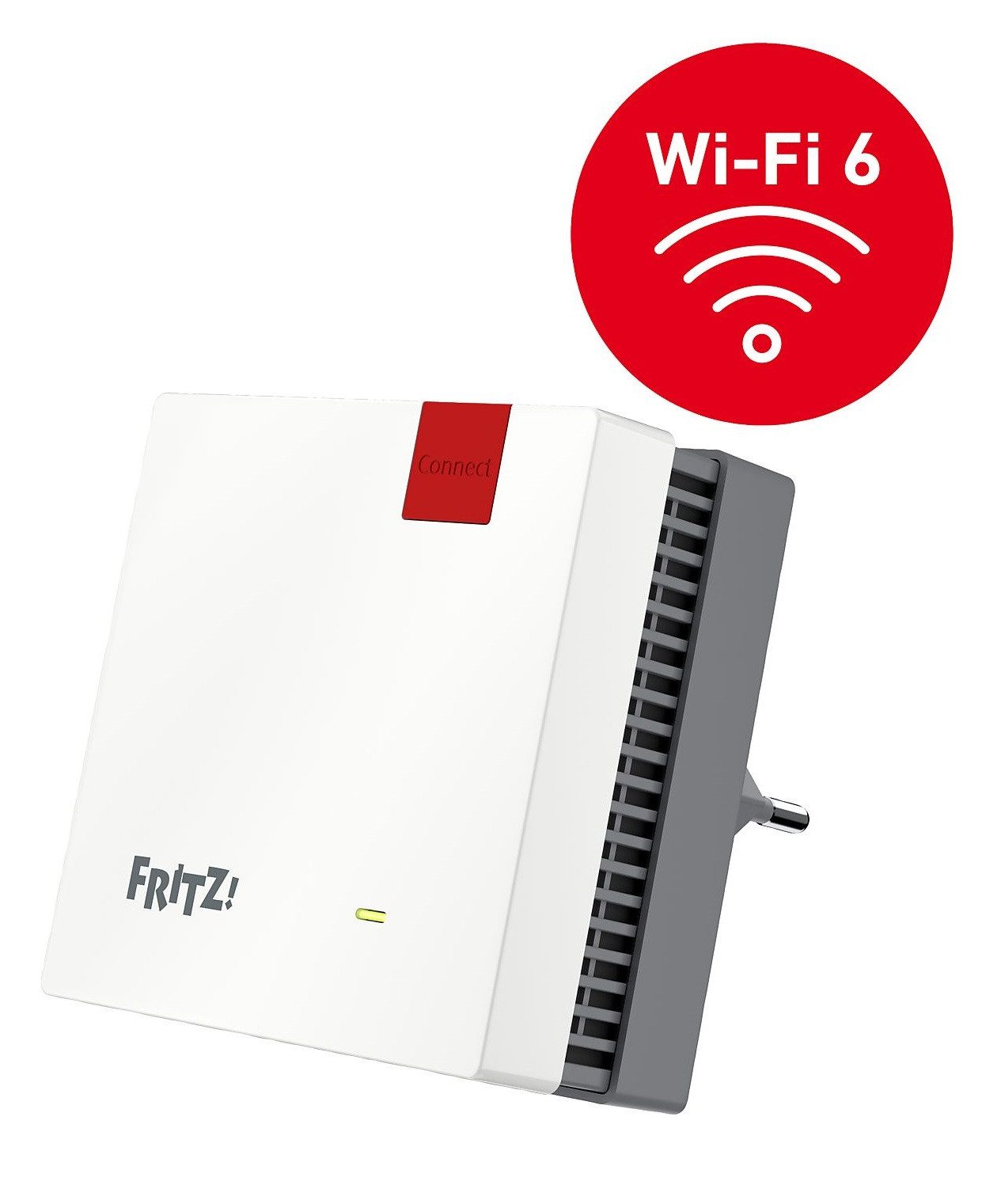 Fritz! FRITZ!Repeater 1200 AX, Wi-Fi 6, WLAN Erweiterung Signal WLAN-Repeater, WLAN Mesh-Technologie, WPA3-Verschlüsselung