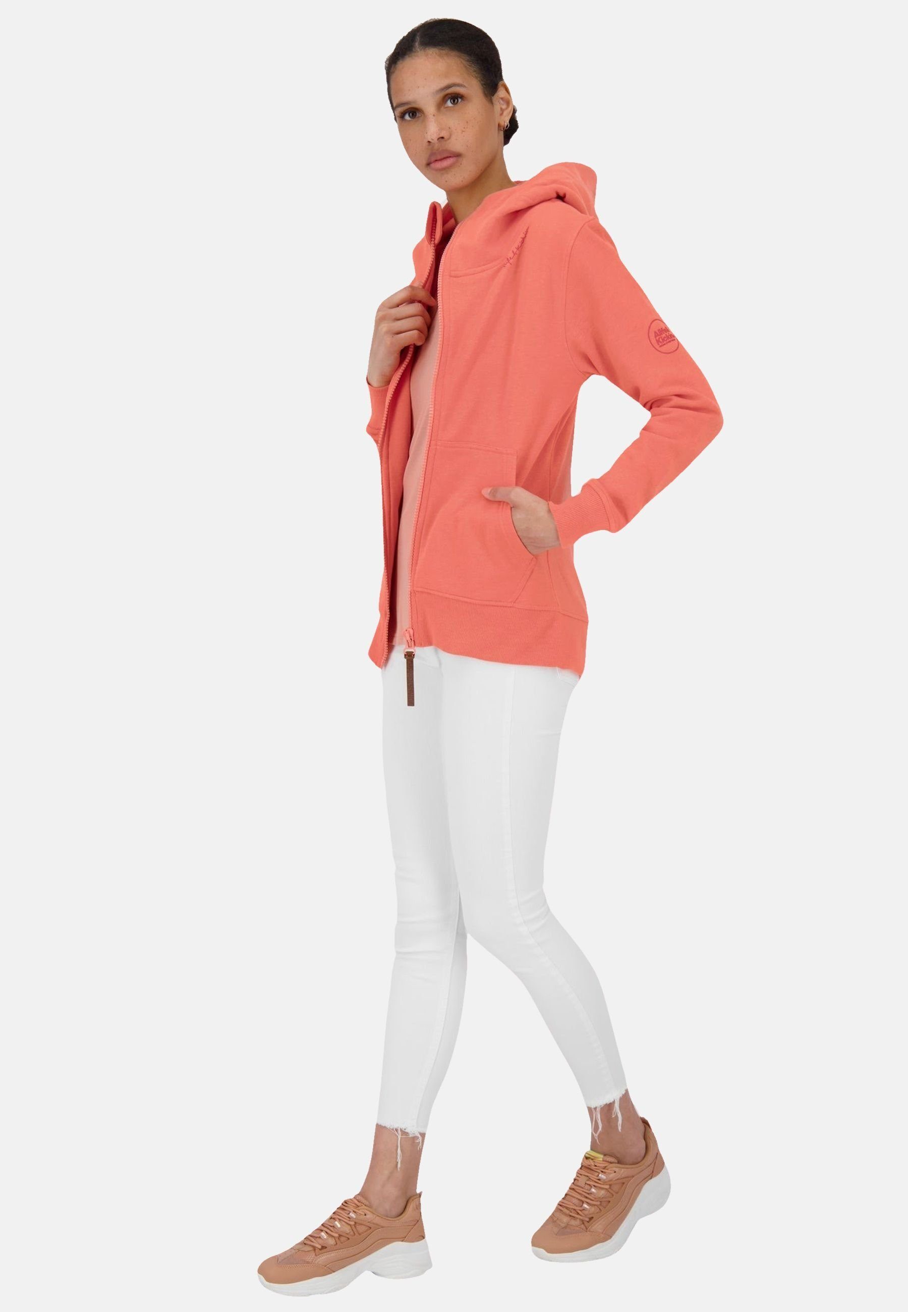 (1-tlg) Kapuze salmon mit YasminaAK Kapuzensweatjacke Alife Jacke A Kickin Kapuzensweatjacke melange &