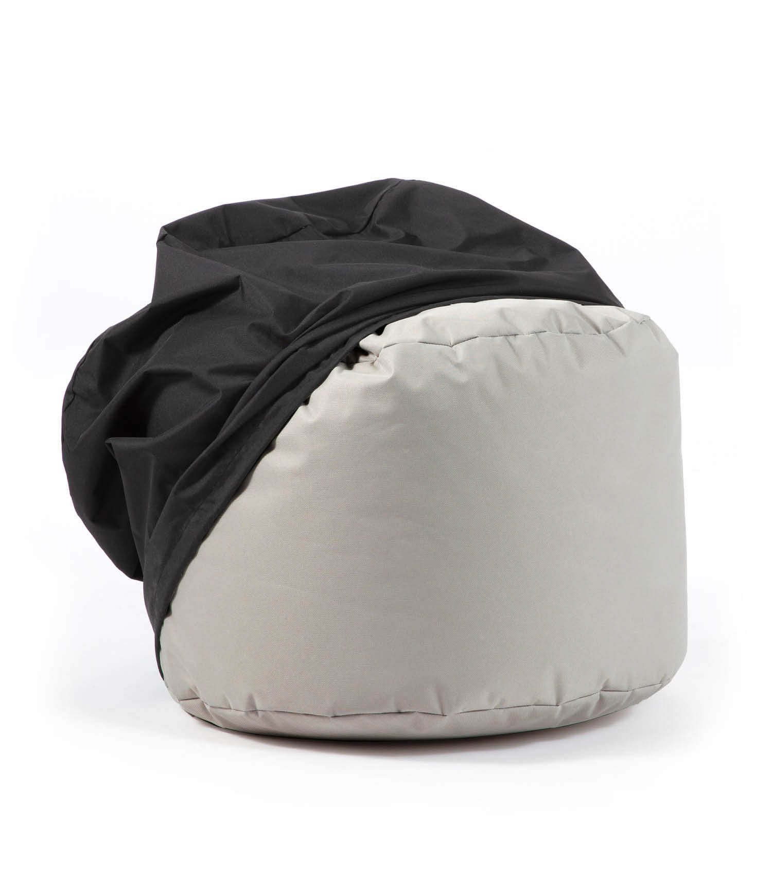 mokebo Gartenmöbel-Schutzhülle Der Beschützer (für den Ruhepouf), Schützhülle für Outdoor Pouf o. Sitzhocker rund, wasserfest