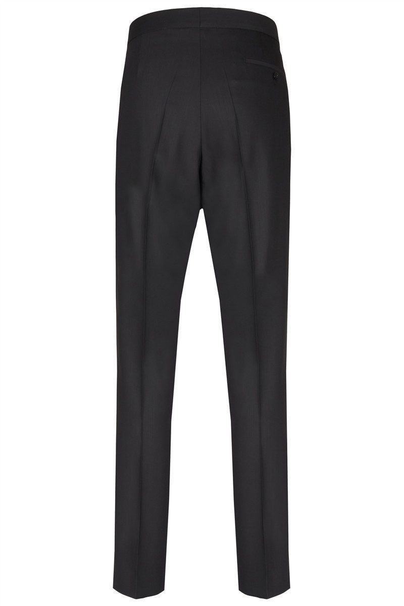 Wilvorst Anzughose Wilvorst CLASSICs Herren Smokinghose Modern Fit Schwarz
