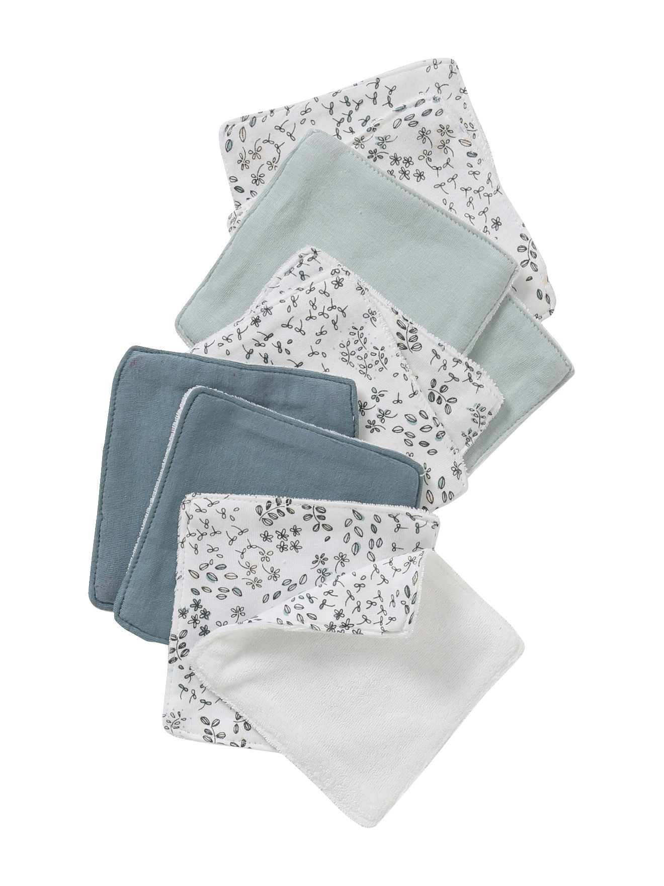 Waschlappen 10er-Pack Baby Waschlappen mit Aufbewahrungsbeutel