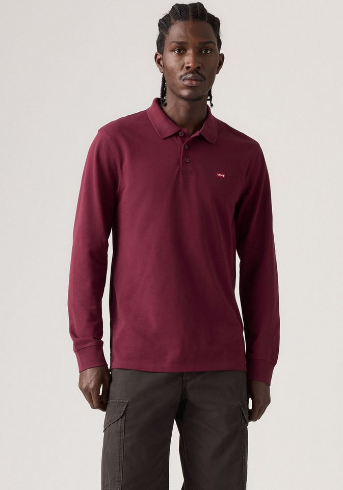 Levi's® Langarm-Poloshirt LS HM POLO Polokragenverschluss in 3-Knopf-Form