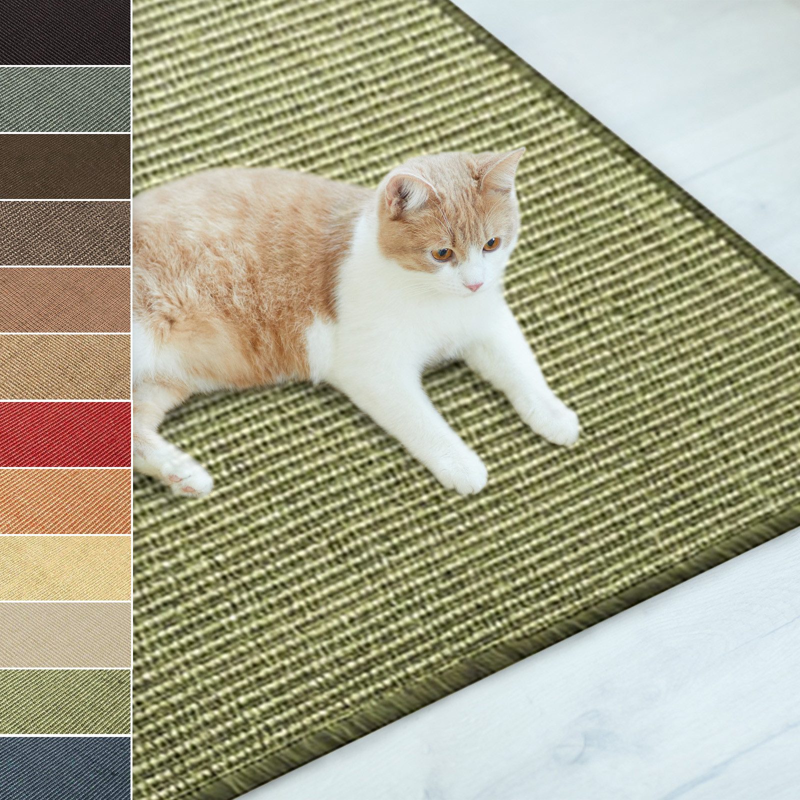 Kratzmatte Sisal-Kratzteppich für Katzen, Katzenteppich