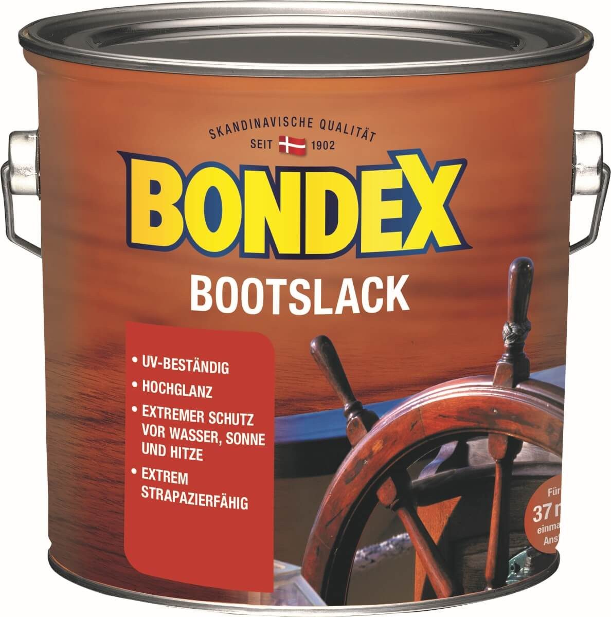 Bondex Lack Bootslack für Innen und Aussen, Hochglanz, Farblos, UV-beständig