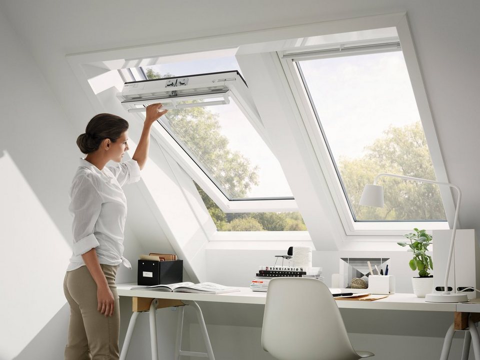 VELUX Dachfenster »GGU FK06«, Schwingfenster, BxH 66x118