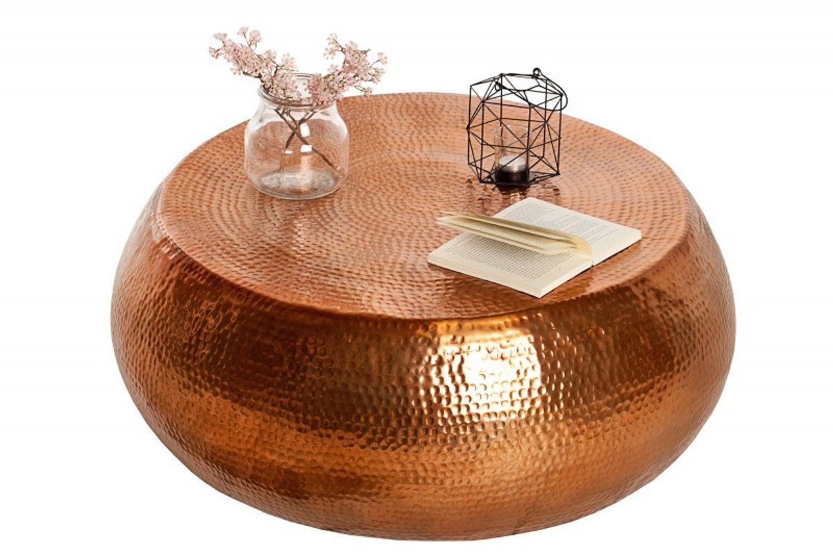 Casa Padrino Couchtisch Luxus Couchtisch kupfer 82 cm kupfer - Salon Tisch