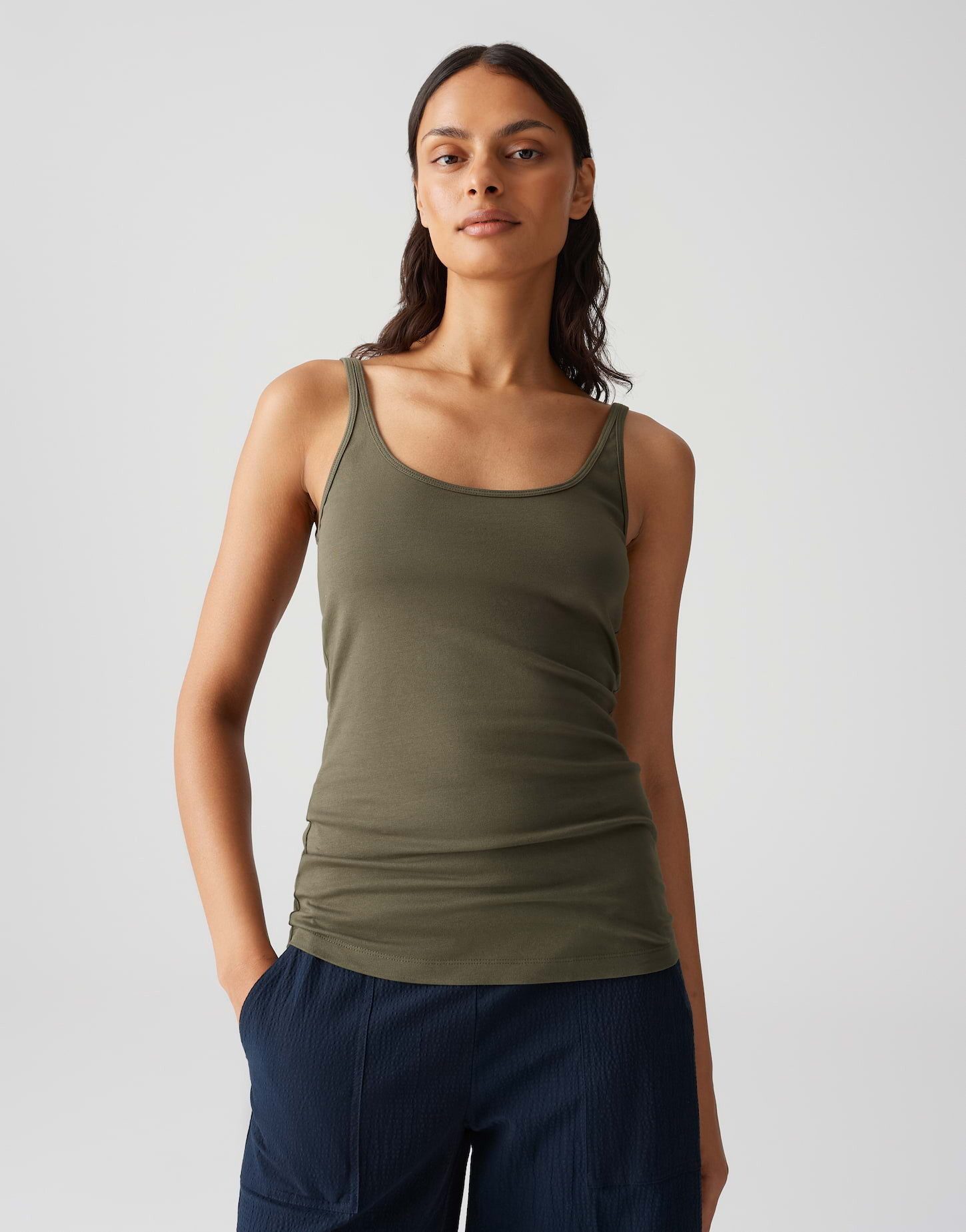Trägertop INA aus stretchigem BCI Cotton Mix