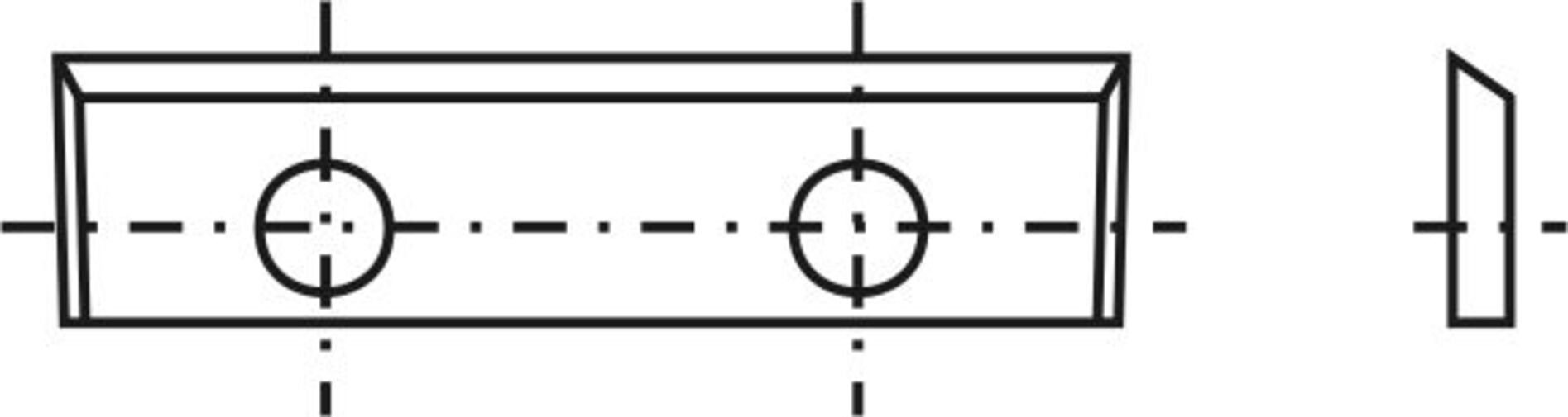 a=14mm Wendeplatte St. 28x7x1,5mm Wendeplattenfräser Tigra 10