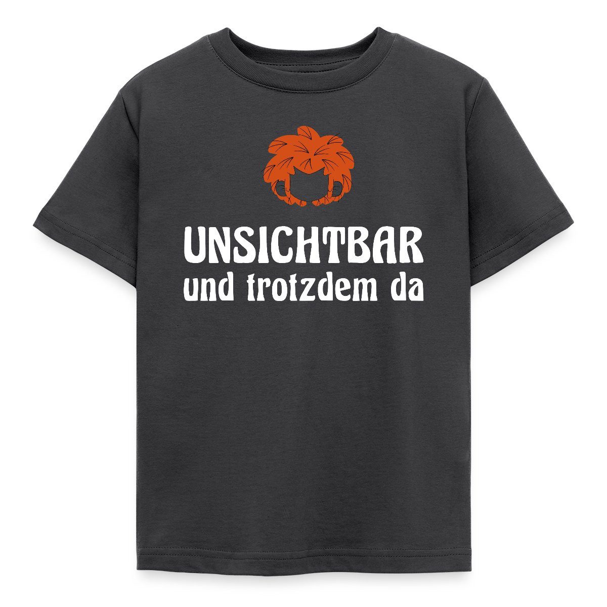 T-Shirt Pumuckl Mit Spruch Unsichtbar Und Trotzdem Da Kinder T-Shirt