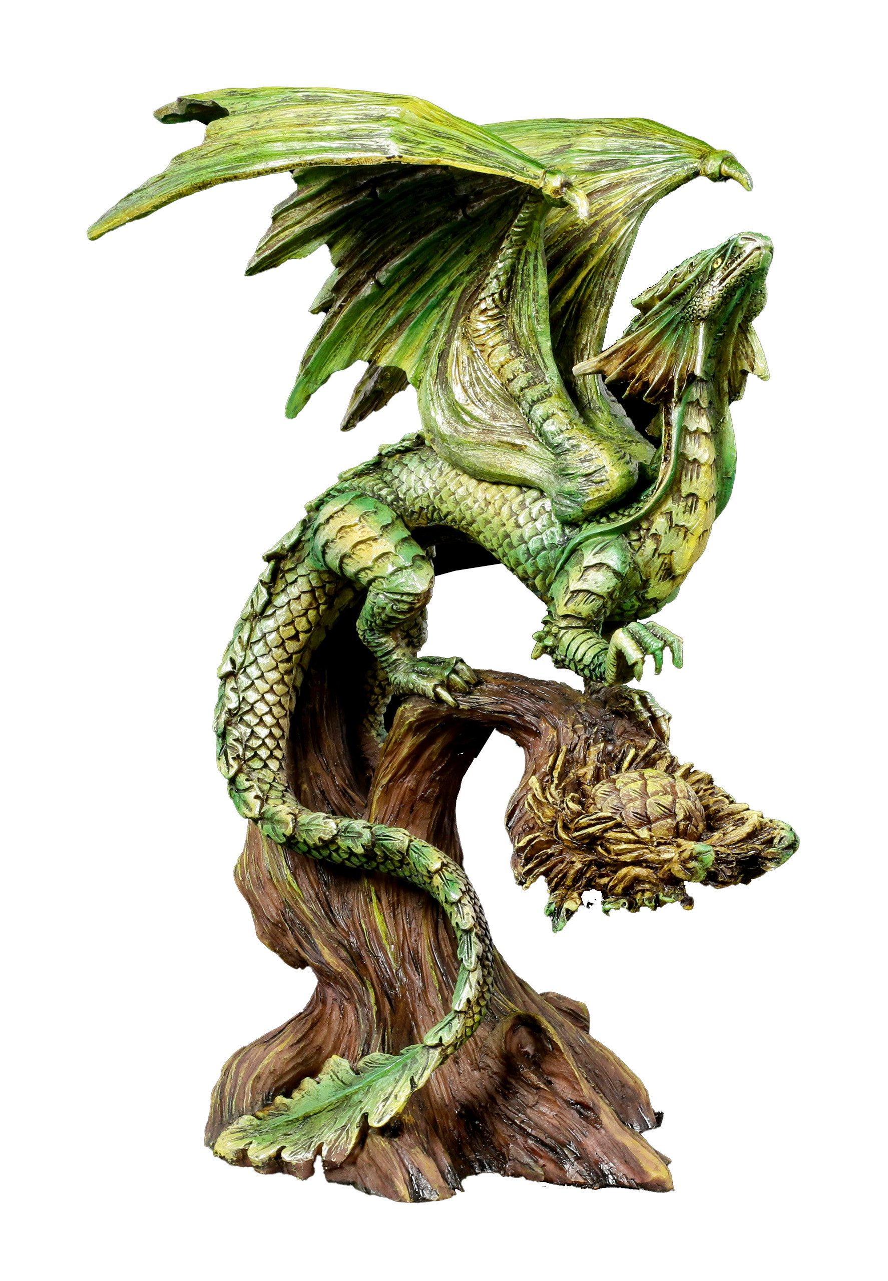 Figuren Shop GmbH Fantasy-Figur Drachen Figur - Adult Forest Dragon - Anne Stokes Fantasy Dekofigur