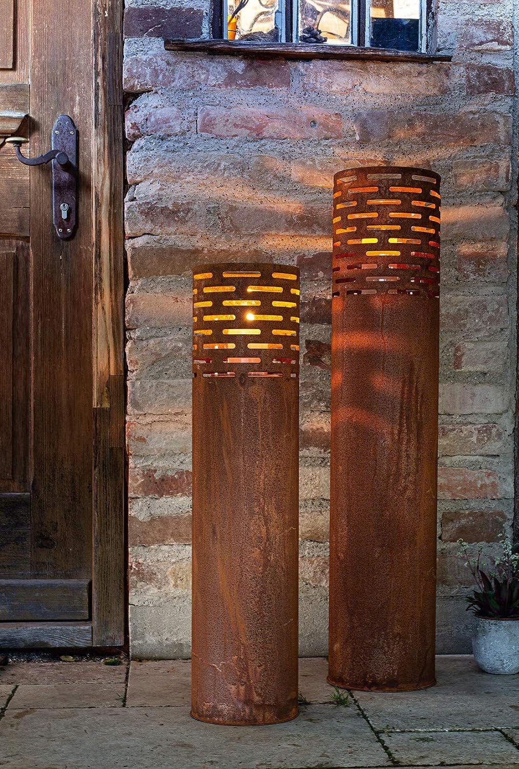 Dekoleidenschaft Bodenwindlicht Windlichtsäulen aus Metall in günstig online kaufen