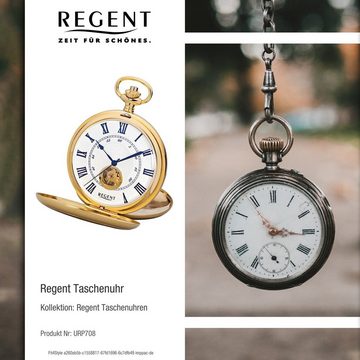 Regent Taschenuhr Regent Herren Taschenuhr Analog Gehäuse, (Analoguhr), Herren Taschenuhr rund, extra groß (ca. 53mm), Metall, Elegant