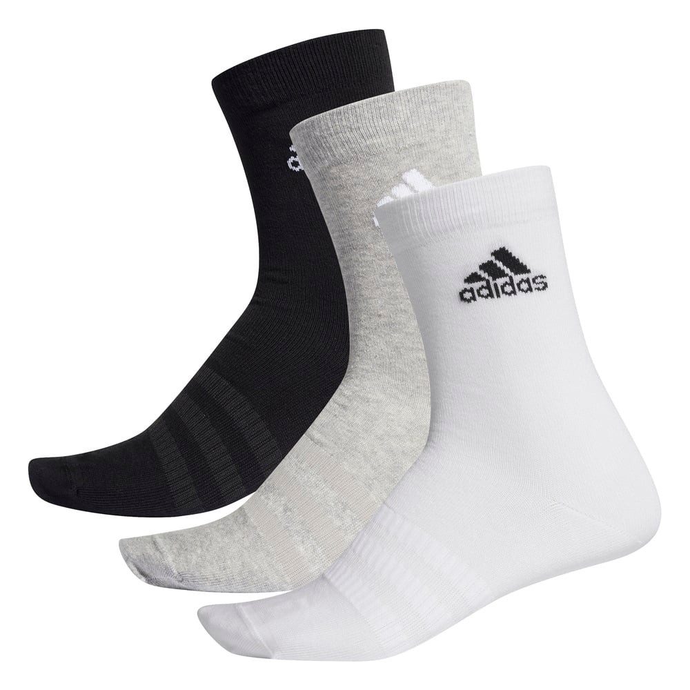 adidas Performance Sportsocken Crew Light grau/weiss/schwarz - 3 Paar