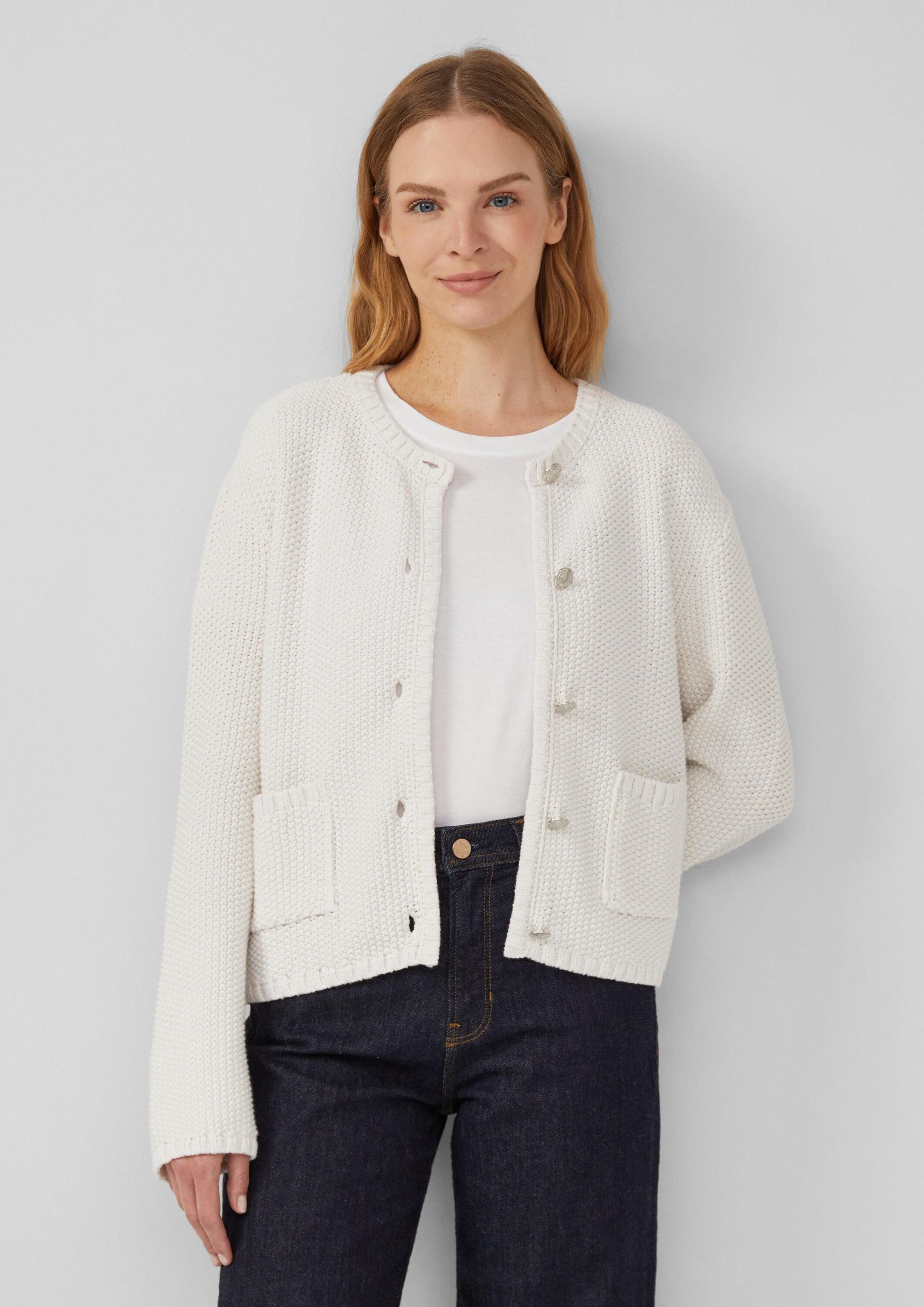 s.Oliver Cardigan Strickjacke Trachtenstrickjacke, Volksfest günstig online kaufen