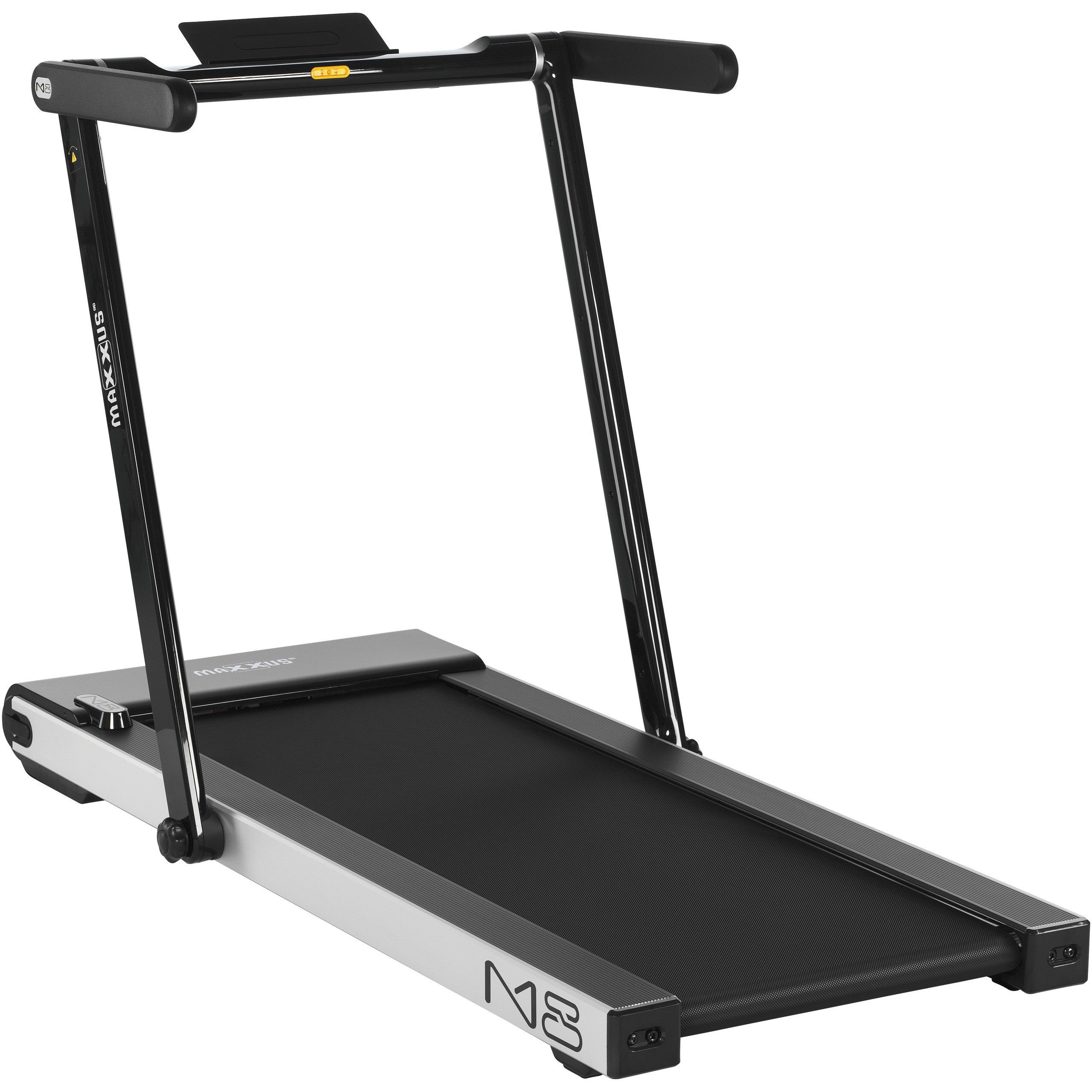 MAXXUS Laufband Elektrisch, 2 PS, Klappbar - Fitnessgerät für Zuhause, Büro, Training, 12 km/h, mit Bluetooth, LCD, App Steuerung, Rollen, Tablet Halterung