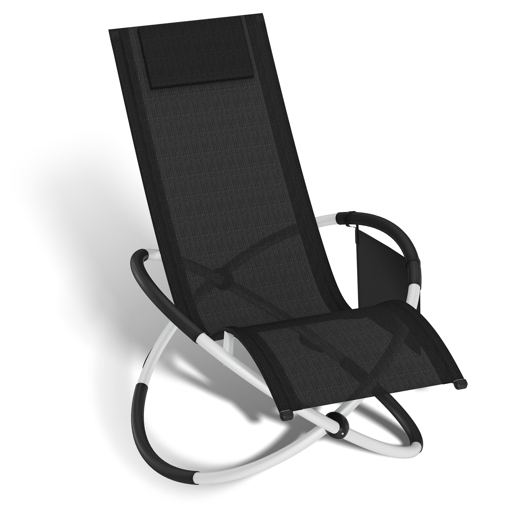 FIVMEN Gartenliege Relaxliege Klappbarer Sonnenliege Liegestuhl mit Eva-Fußpolster, 150 kg Belastung, ideal für Garten, Terrasse, Strand & Innenbereich