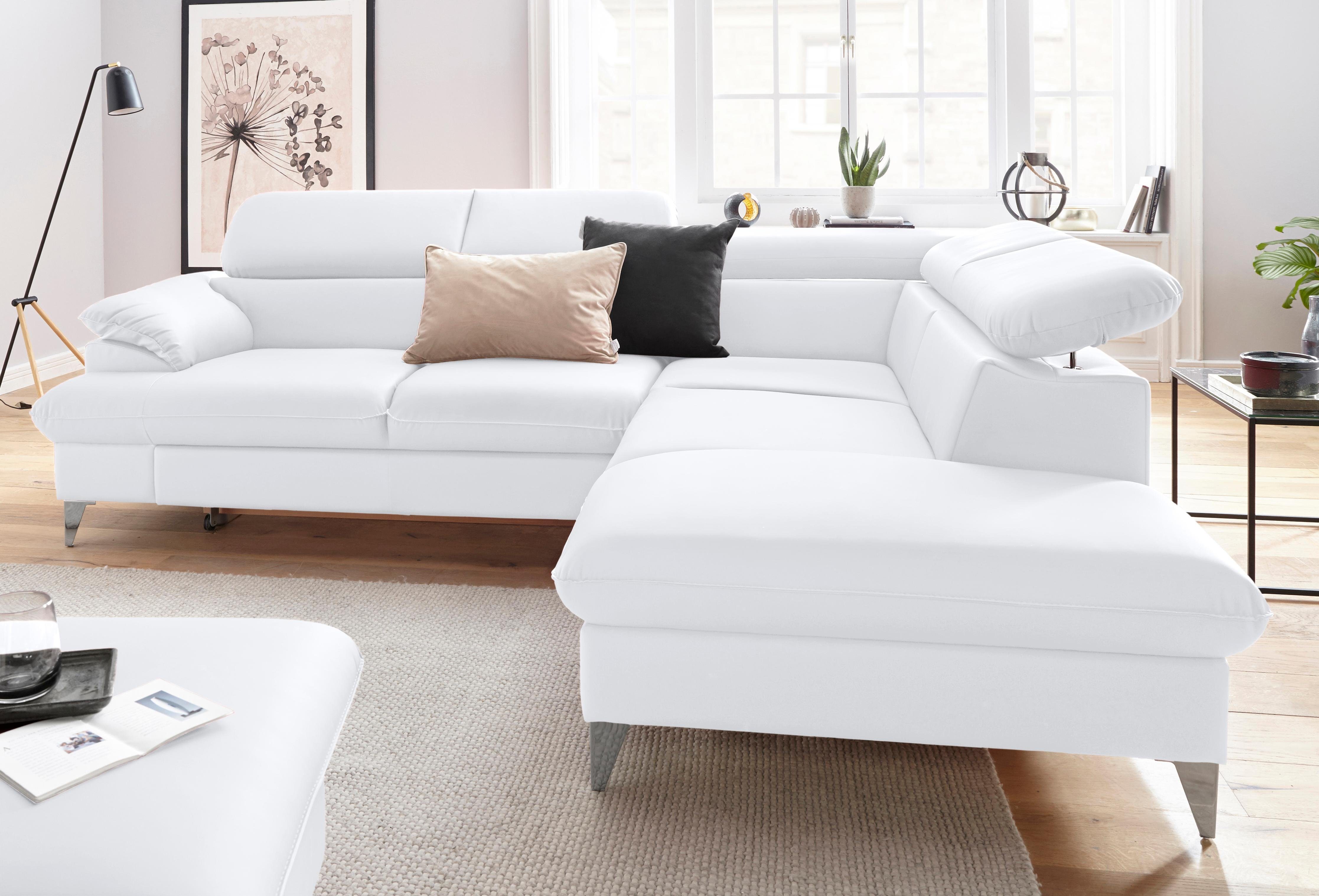 COTTA Ecksofa "Caluso L-Form", mit Kopfteilverstellung, wahlweise mit Bettf günstig online kaufen