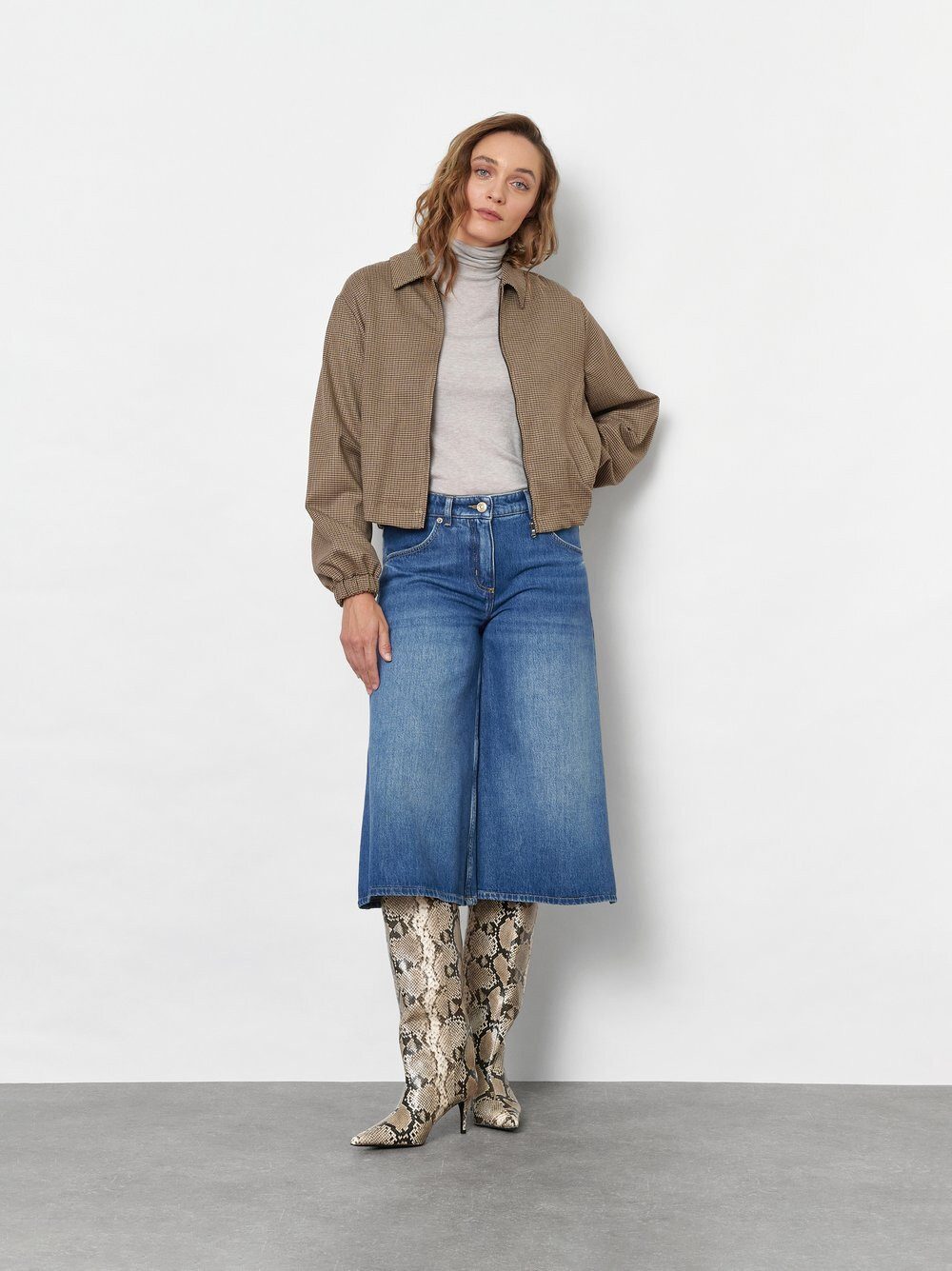 TONI Blusenjacke Lexi mit feinem Pepitamuster