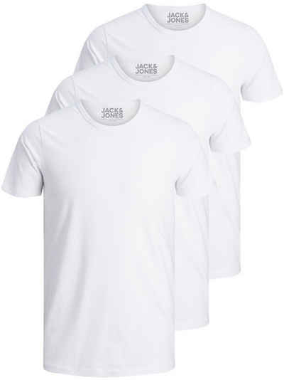 Jack & Jones T-Shirt Basic O-Neck (3-tlg., 3er Pack) etwas länger geschnitten, nicht zu kurz
