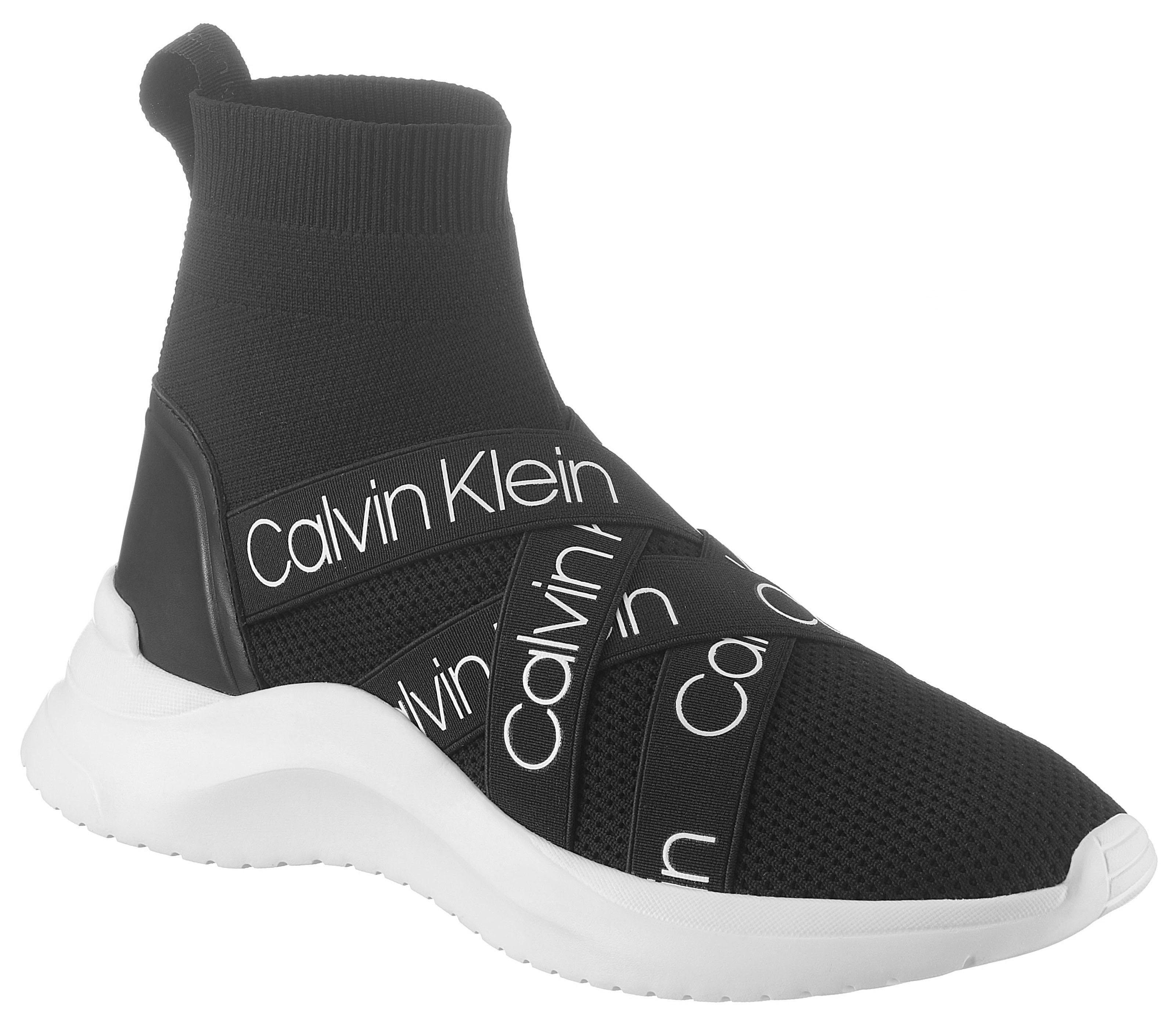 calvin klein umney knit sock sneaker