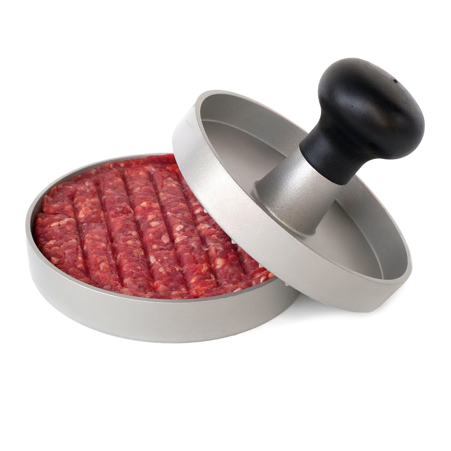 Goods+Gadgets Hamburger Maker Hamburgerpresse Profi – Antihaft Burgerpresse Aluminium für Patties, Hackfleisch Patty Presse