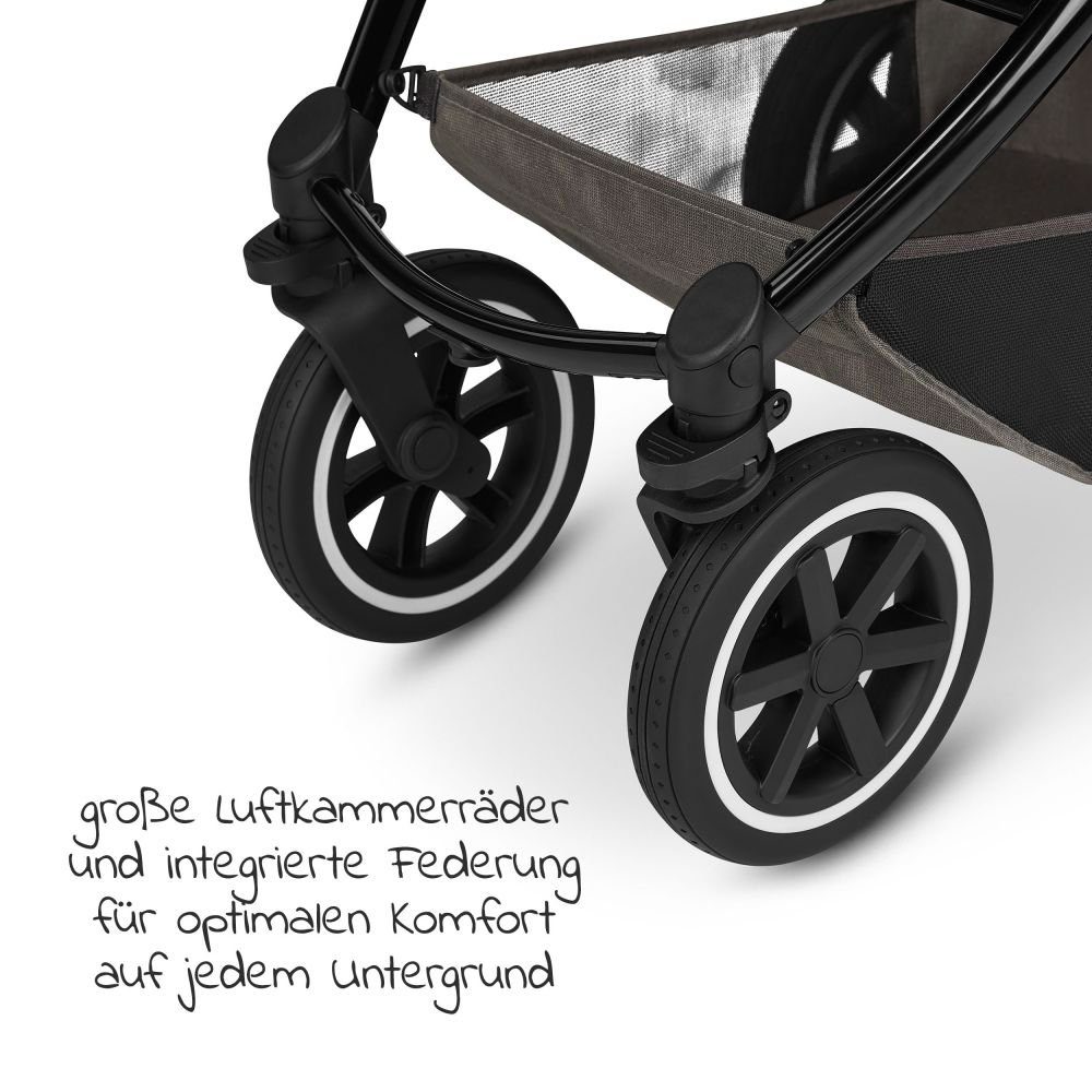(7-tlg), Samba Zubehör Design Regenschutz, Edition Kinderwagen Kombi-Kinderwagen Herb, Babywanne, mit 2in1 - Diamond Buggy - Sportsitz, ABC