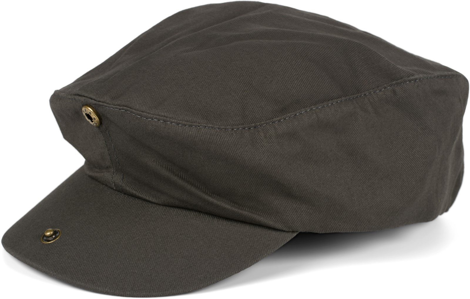 styleBREAKER Flat Cap Cabrio Cap einfarbig (1-St)