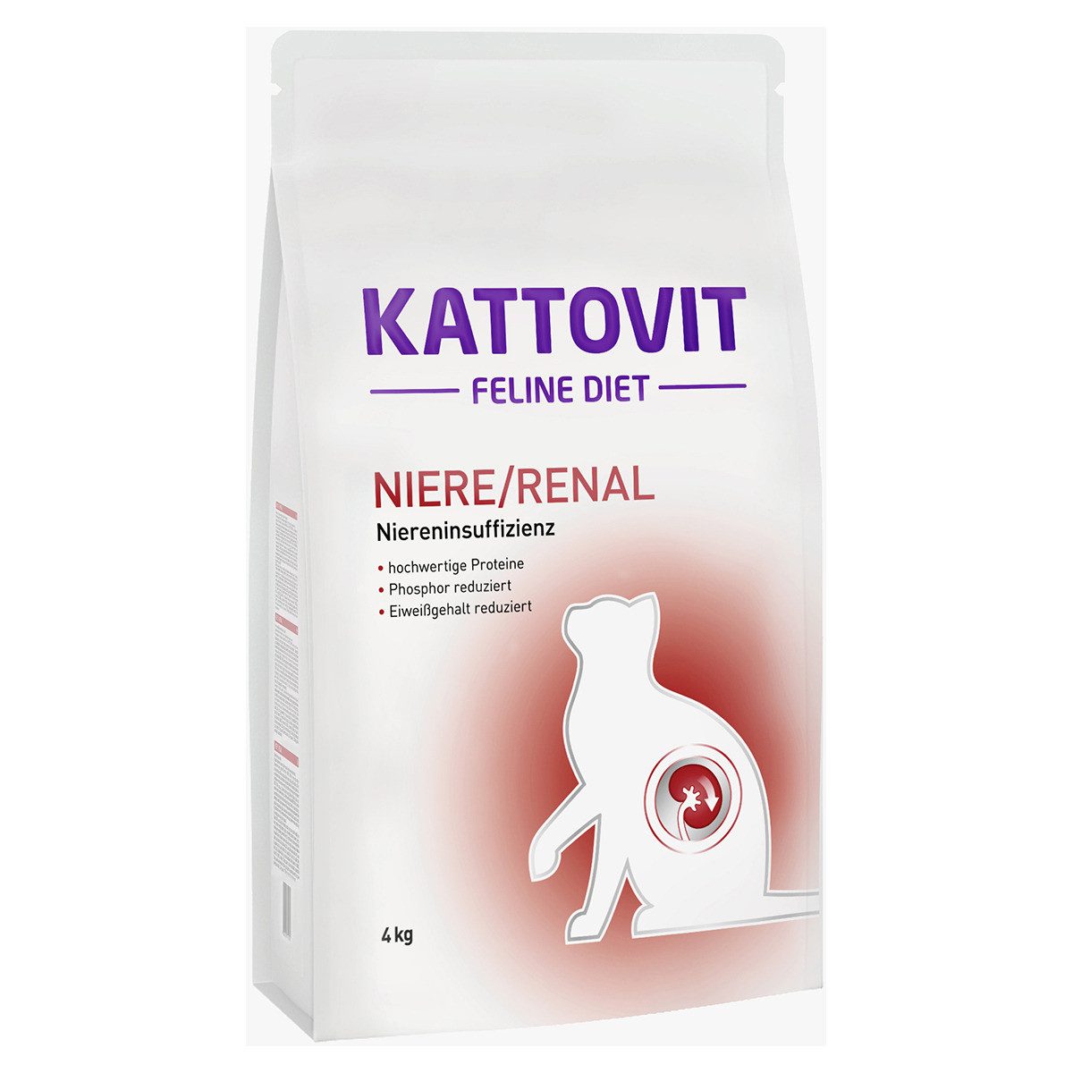 Kattovit Feline Diet Niere/Renal 4 kg, für: Katze