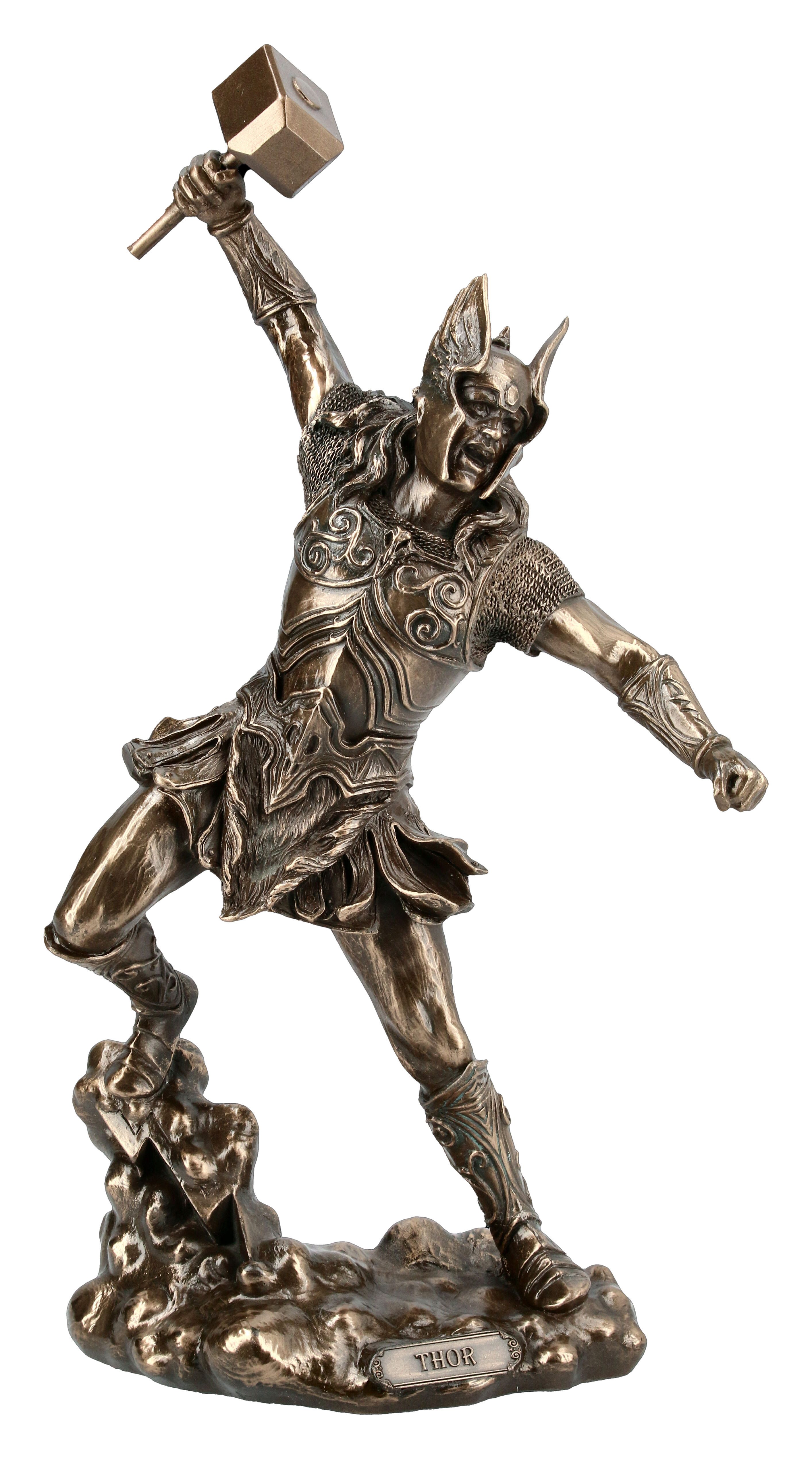 Figuren Shop GmbH Fantasy-Figur Thor Figur im Kampf - Veronese - Götter Dekoration Statue