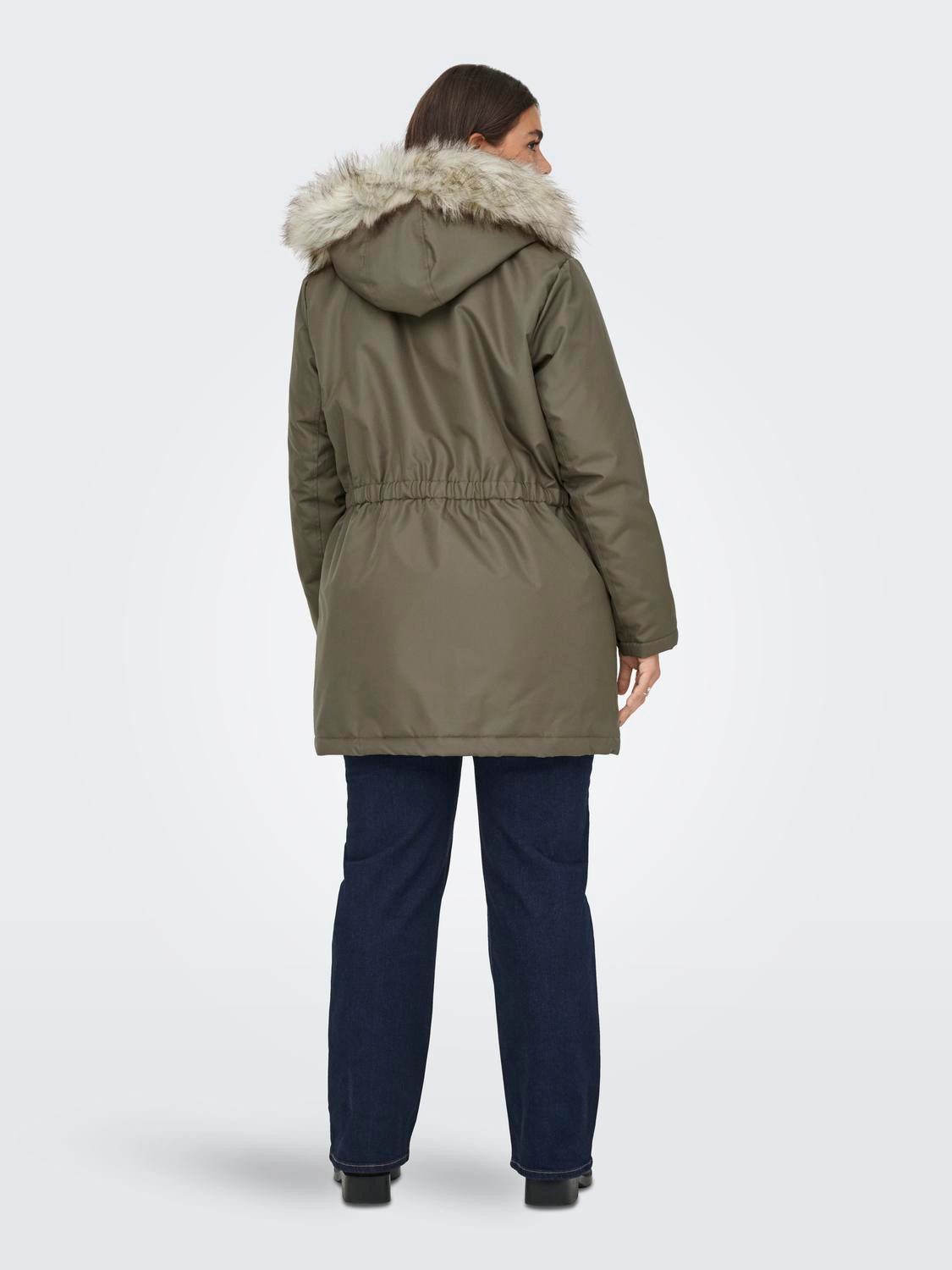 ONLY CARMAKOMA Parka CARIRENA PARKA COAT OTW Kunstfaser, regular fit