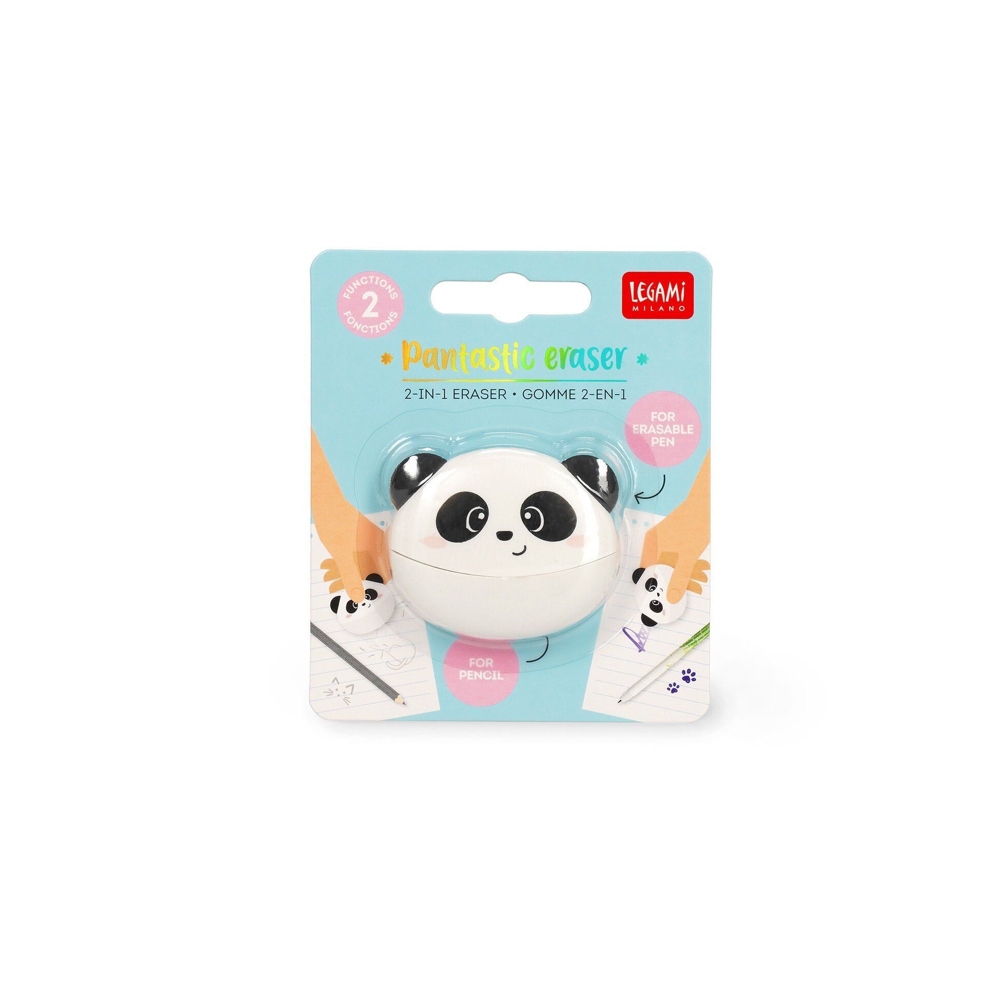 Legami Radiergummi LEGAMI 2-in-1-Radiergummi - Pantastic Eraser - PANDA