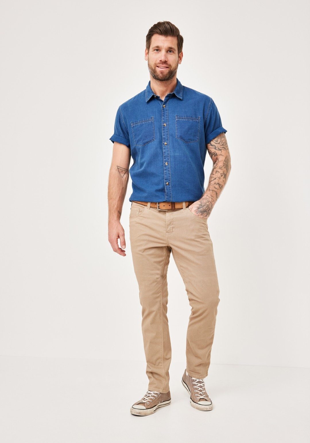 Paddock's Stoffhose PIPE Slim-Fit 5-Pocket Stoffhose