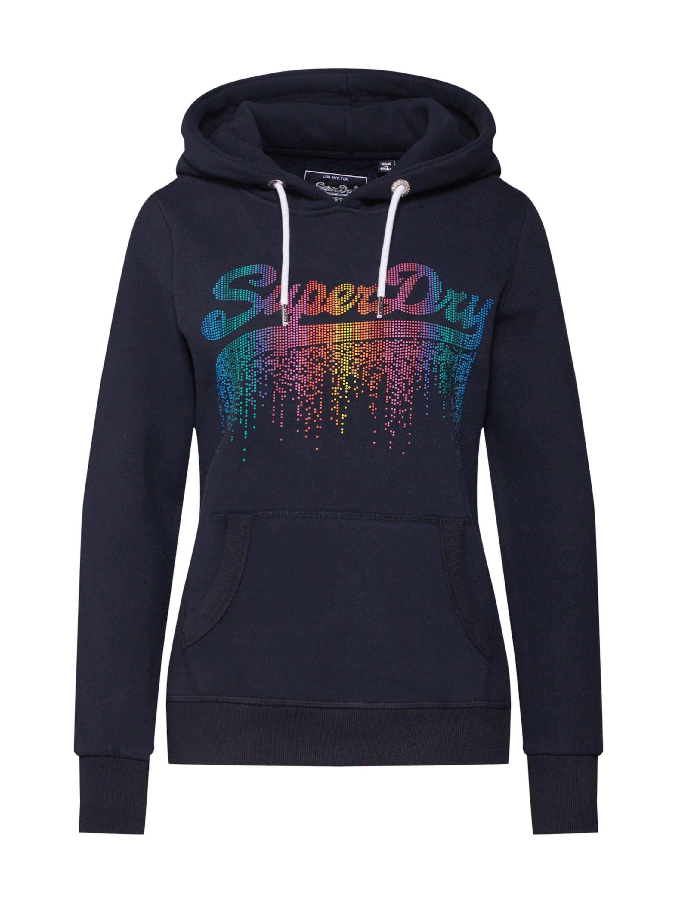 Superdry Kapuzensweatshirt »V LOGO CASCADE ENTRY HOOD Superdry Damen V Logo Cascade Entry Hood Kapuzenpullover