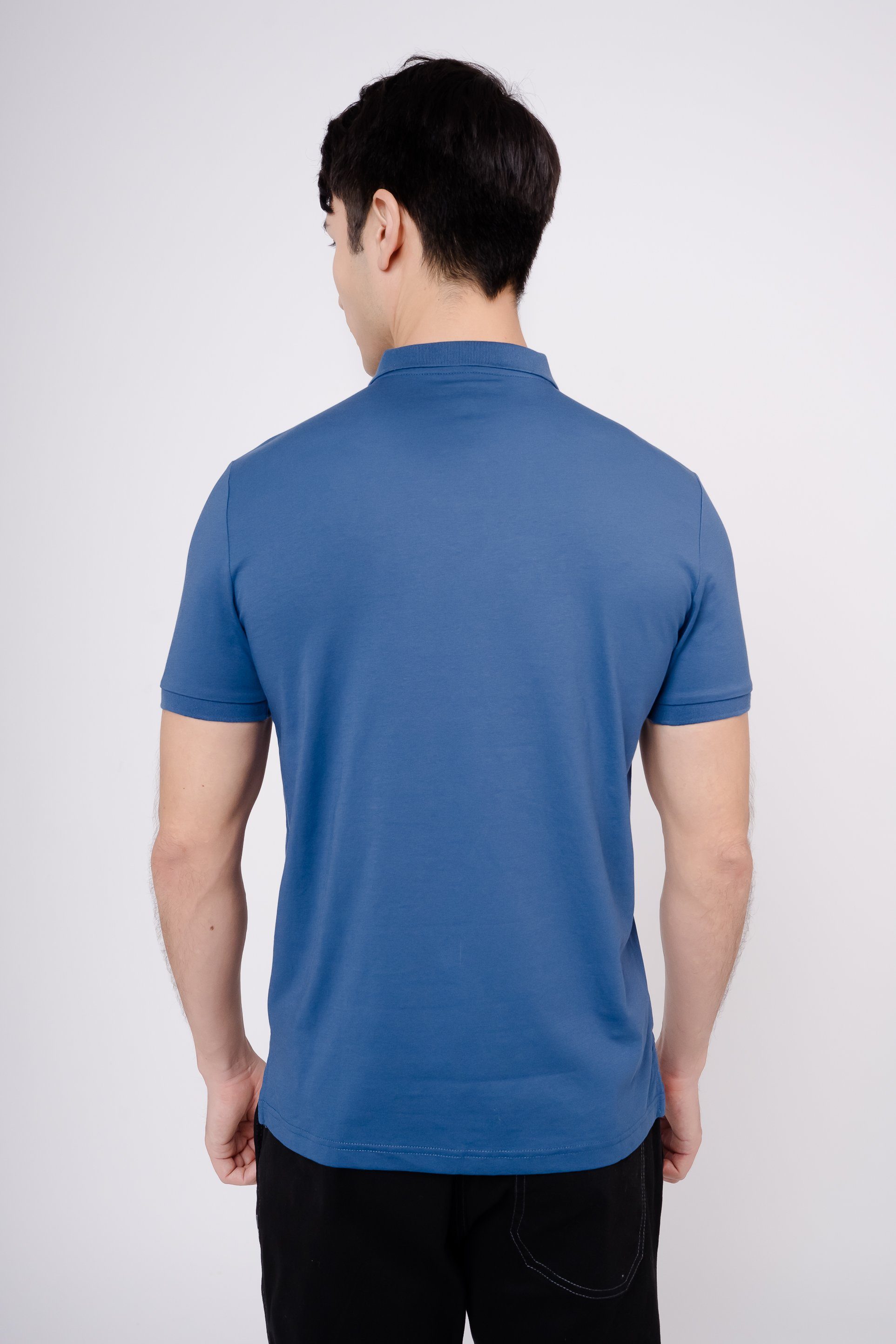 GIORDANO Poloshirt Sorona mit Quick-Dry-Technologie blau