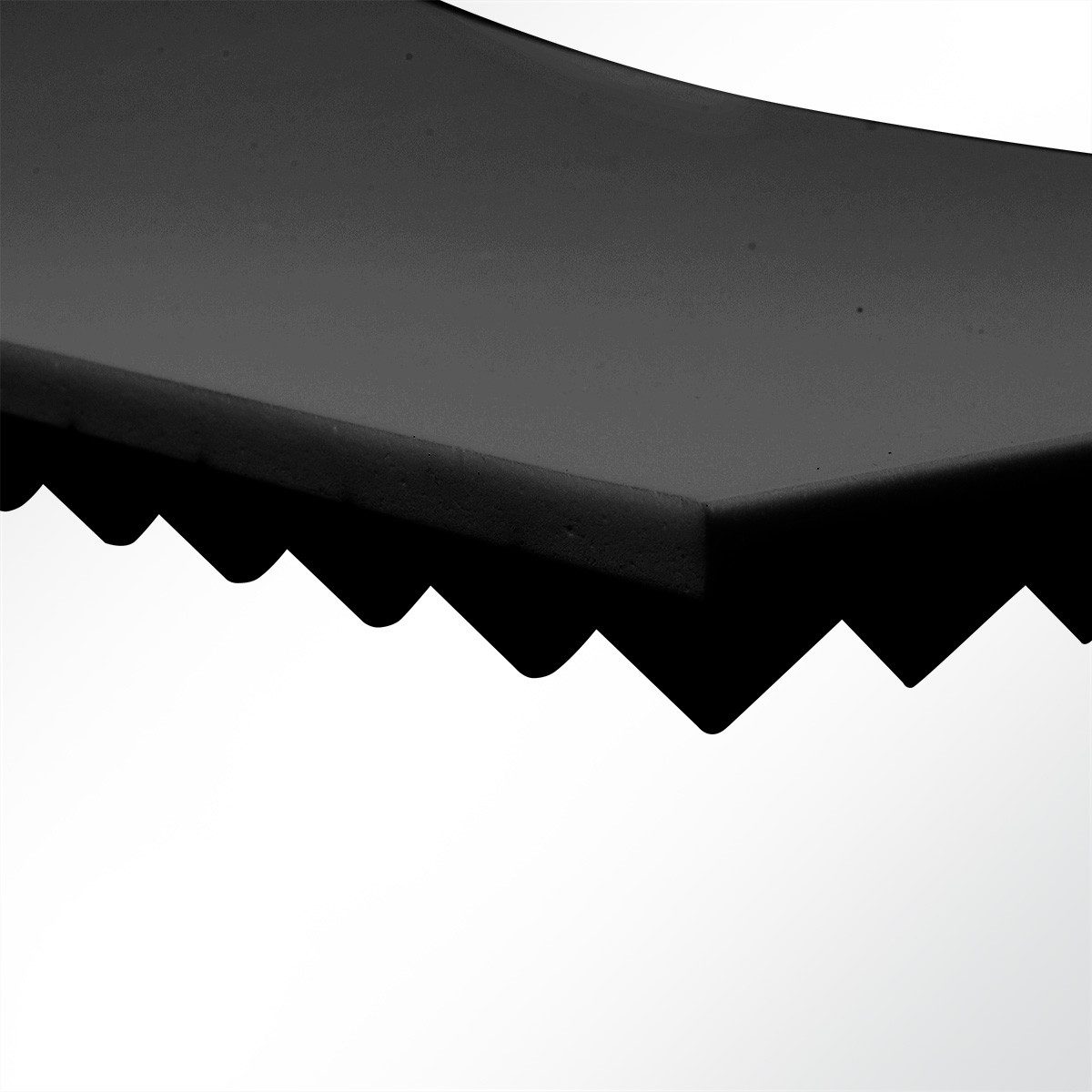 Quiet Please Dämmplatte Basotect® Pyramidenschaum Noppenschaum schwarz Dark EcoBalanced 1000x5, (1-St), 1000 x 500 x 50 mm [L x B x H]