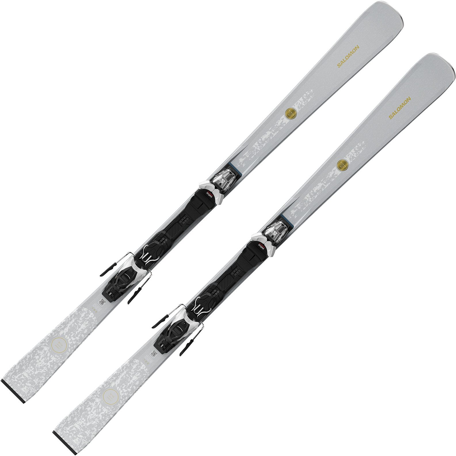 Salomon Ski E S/MAX N?10 + M10 GW L80 Silver Met./Glitter/Gold
