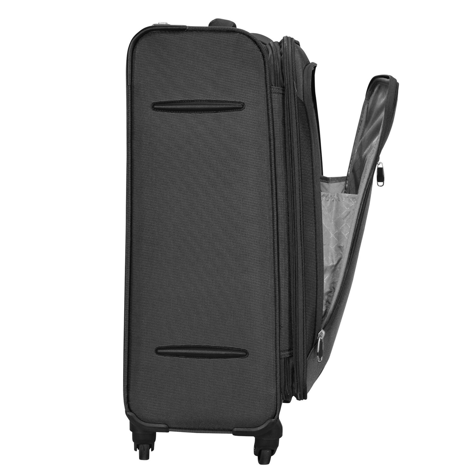 D&N Trolleyset Travel Line 6400, 4 Rollen, (3-teilig, 3 tlg), Polyester