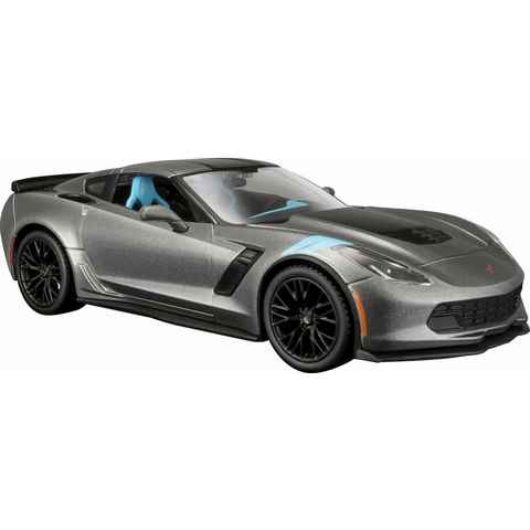 Maisto® Spielzeug-Auto Chevrolet Corvette Grand Sport 17, 1:24, grau
