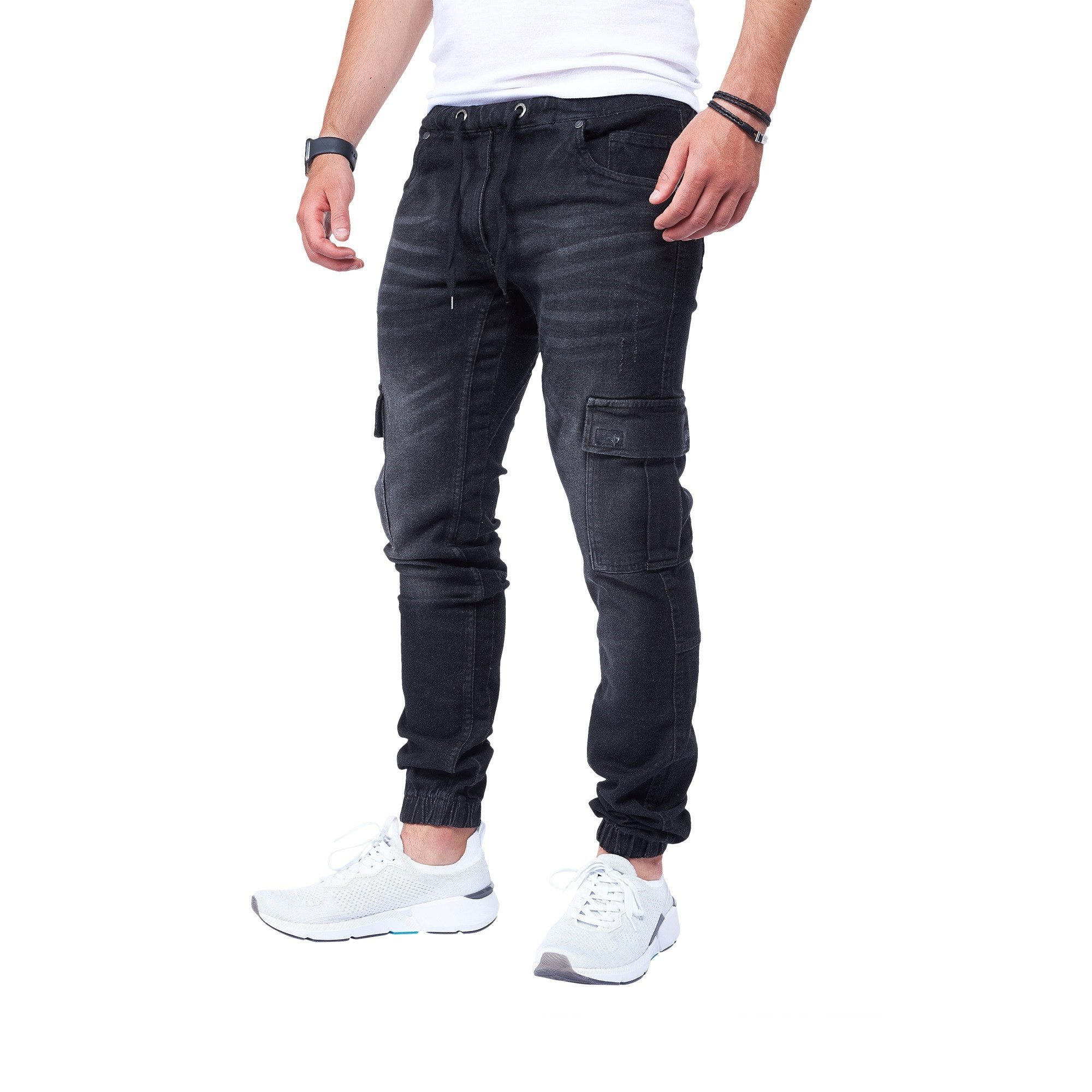 Styleko Cargohose 8003 Cargo Jeans Herren Cargohose für Herren Jeans Cargohose Herren