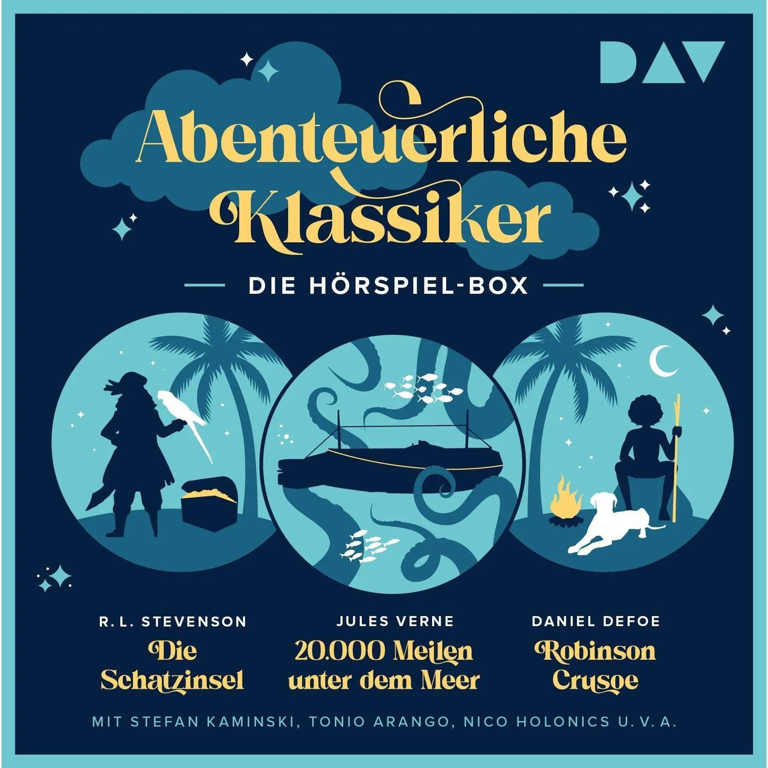 Der Audio Verlag Hörspiel Abenteuerliche Klassiker - Die Hörspiel-Box. Die Schatzinsel,...