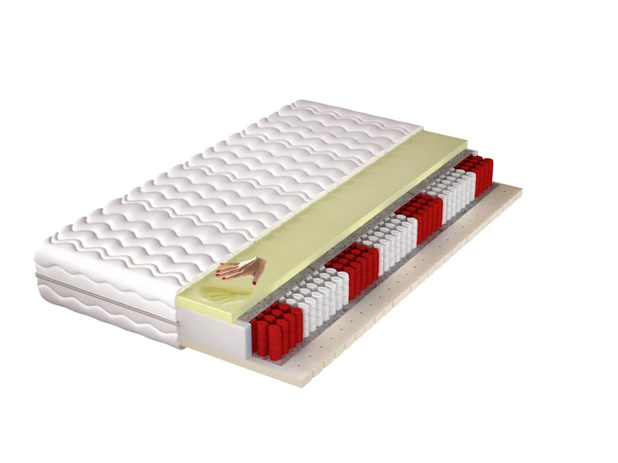 Taschenfederkernmatratze Matratze Taschenfederkern 7 Zonen OREG H3, Fun Möbel, 20 cm hoch, (Erholsamer Schlaf für Paare & Alleinschläfer), Bezug: Sommer/Winter – waschbar