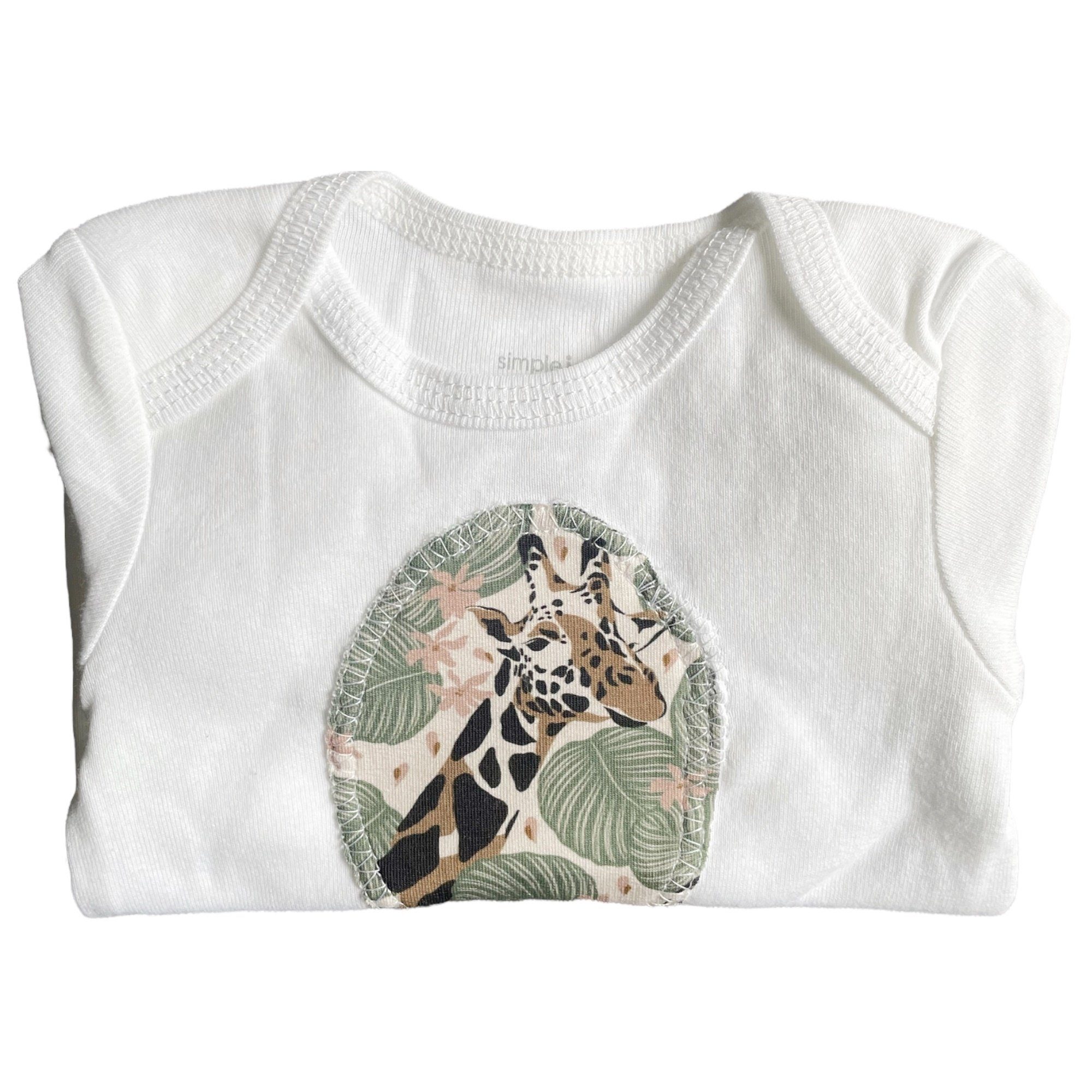 kennydoo Body & Shorts Kinder- Baby Set Giraffe Dschungel Motiv (Set, 2 teilig) mit niedlichem Design