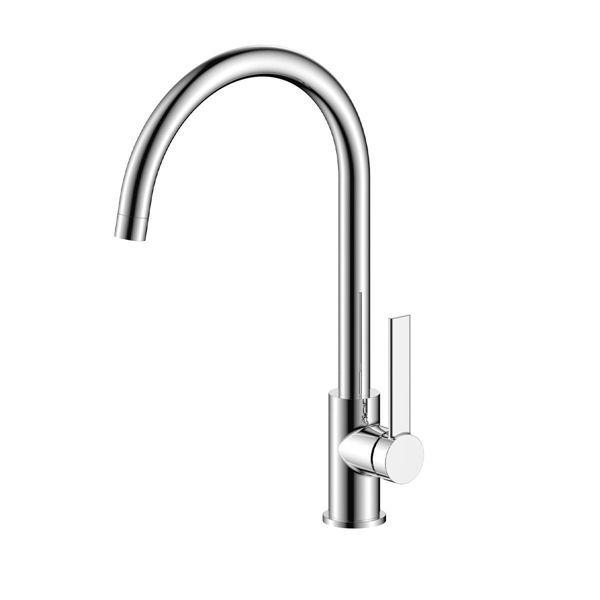 Belvit Küchenarmatur BV-KM4061 (1-St) BELVIT Küchenarmatur Chrom Einhebelmischer mit schwenkbarem