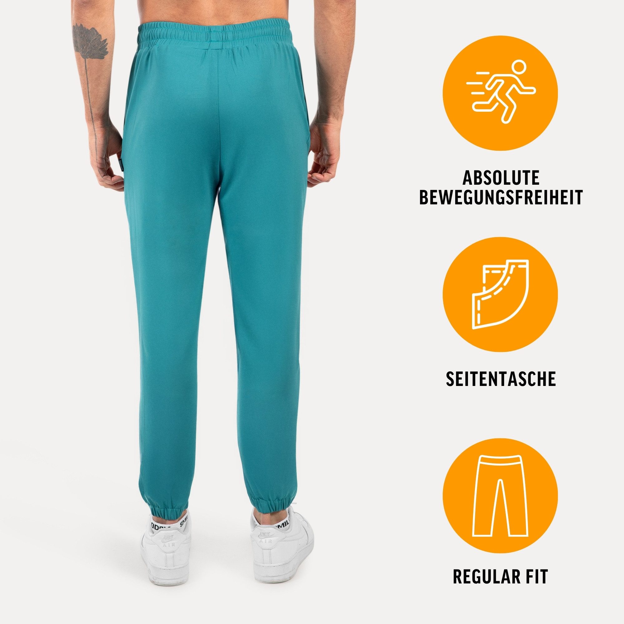 Smilodox Jogginghose Delian, Bequeme Sporthose mit 3D Rubber Print, Elastischem Bund Hohe Bewegungsfreiheit Minimalistisches Design, Freizeit Gym Alltag